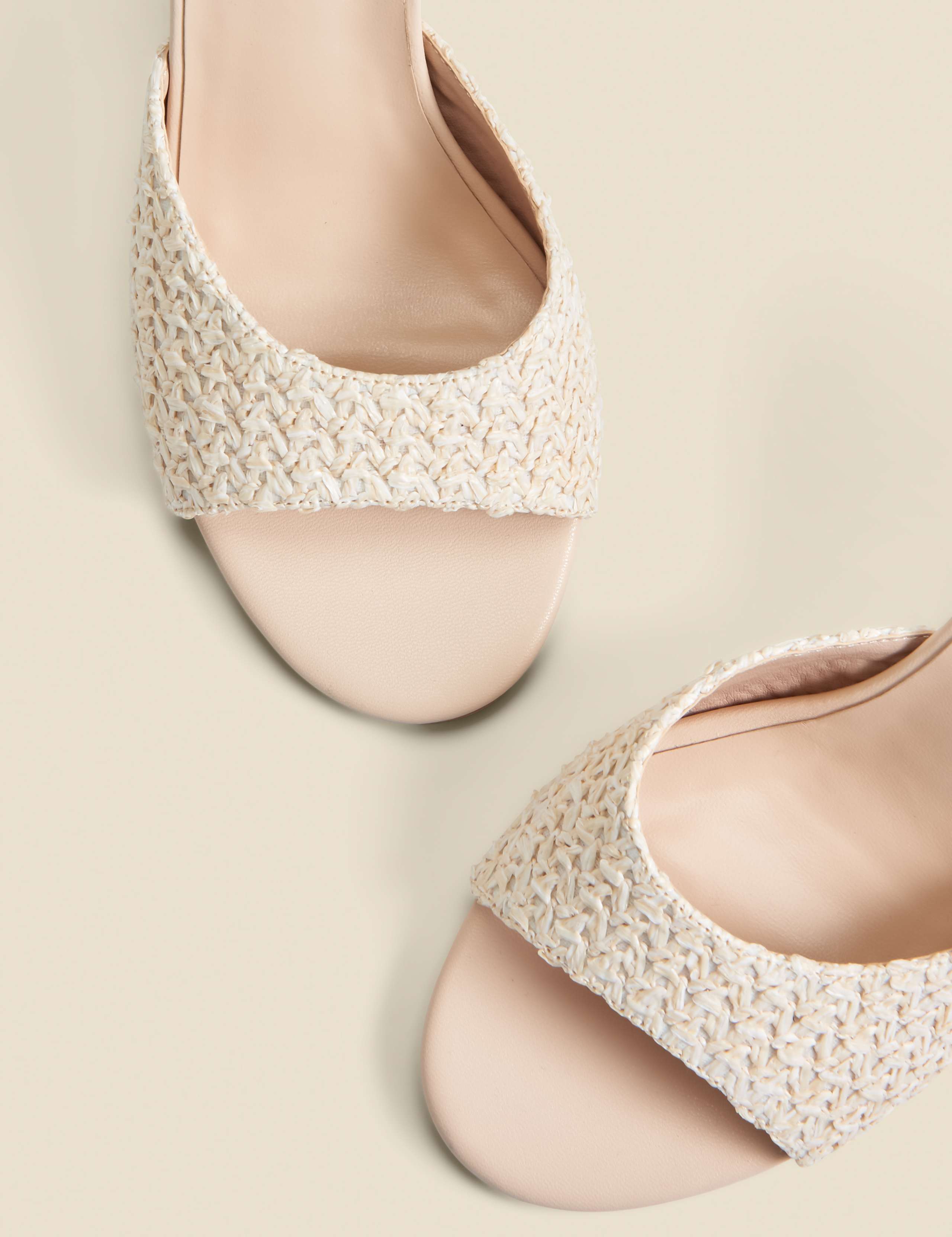 Woven Wedge Open Toe Mules 5 of 5