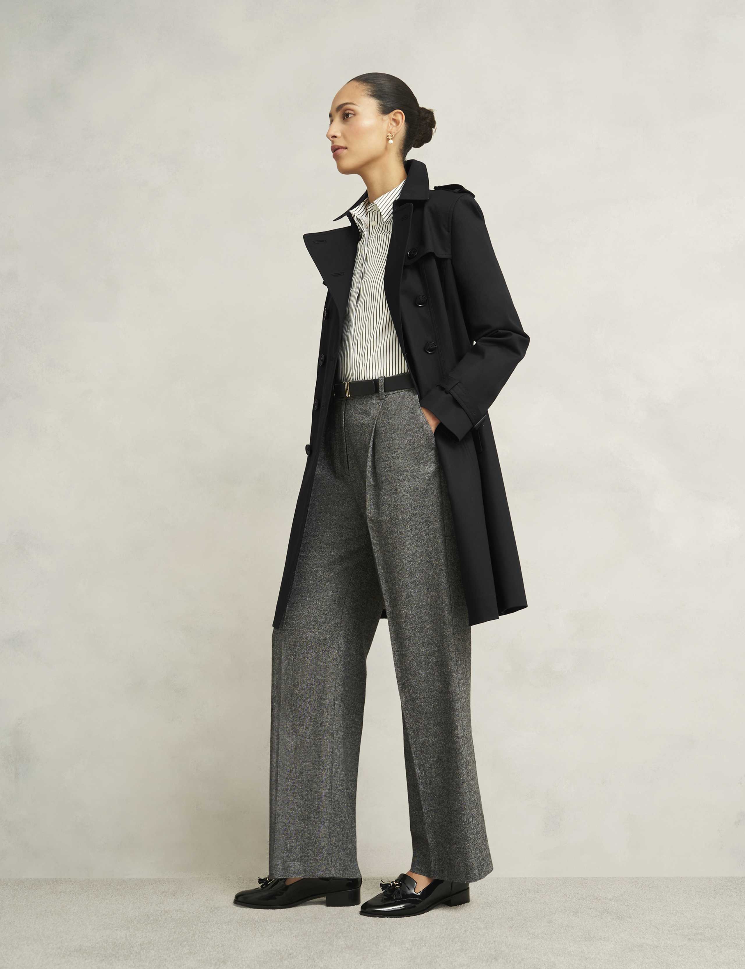 Cotton Rich Belted Double Breasted Trench Coat 5 of 9
