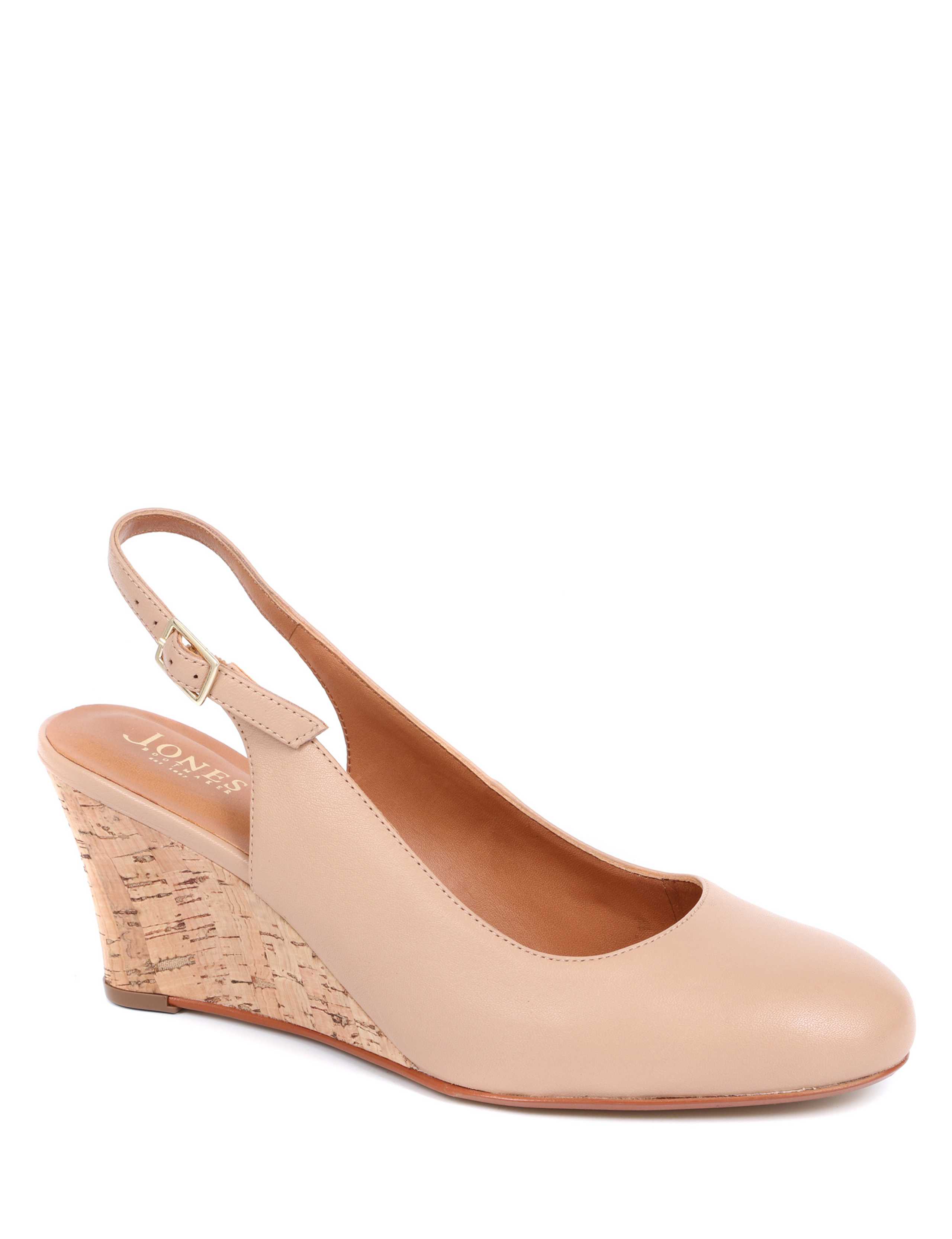 Suede Wedge Slingback Shoes 3 of 6