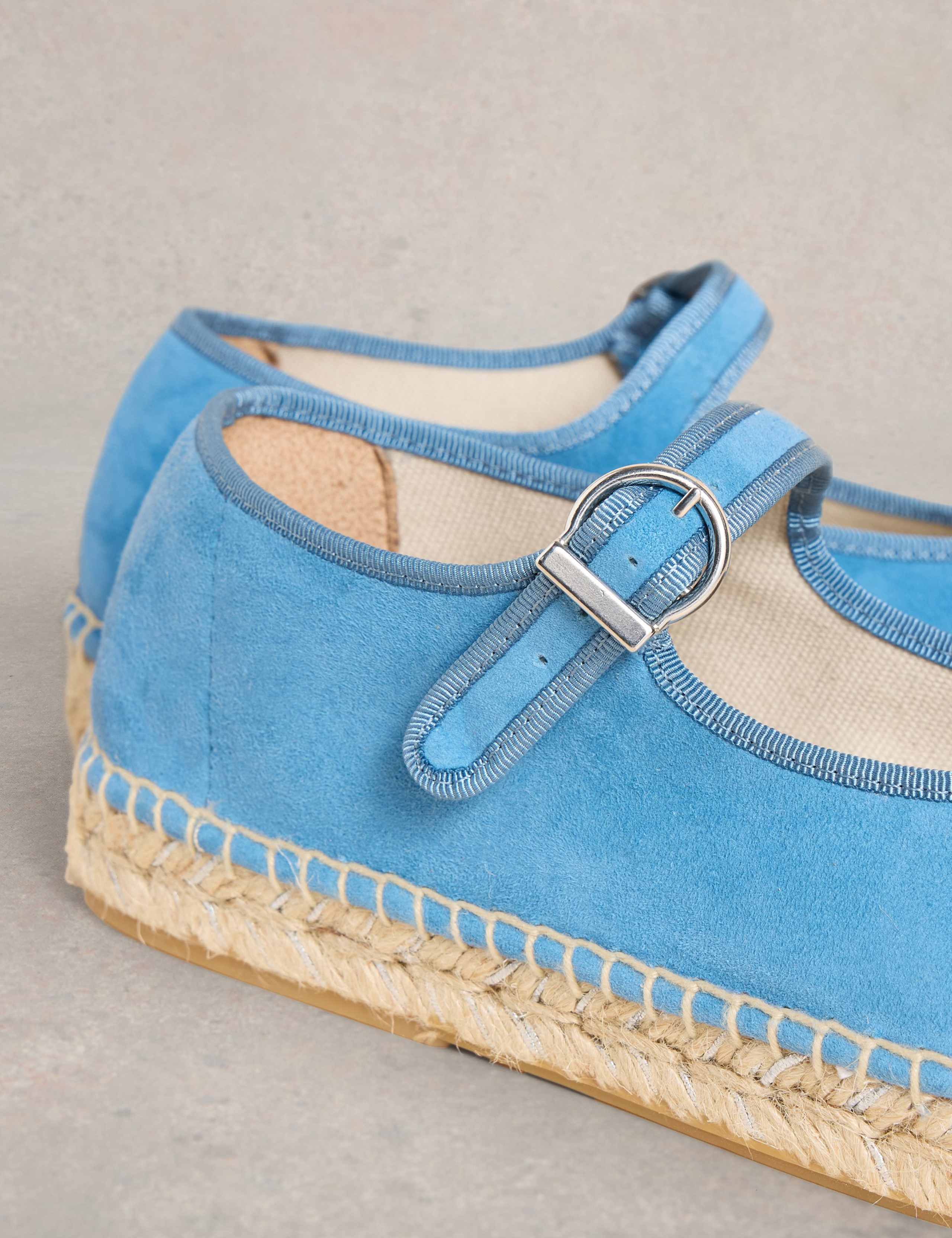 Suede Mary Jane Flat Espadrilles 4 of 4