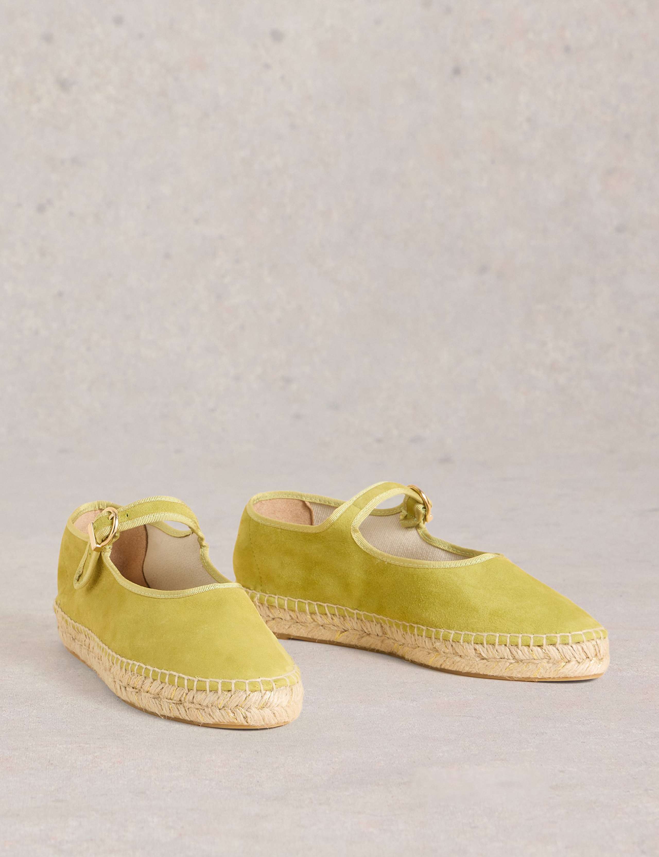 Suede Mary Jane Flat Espadrilles 2 of 4