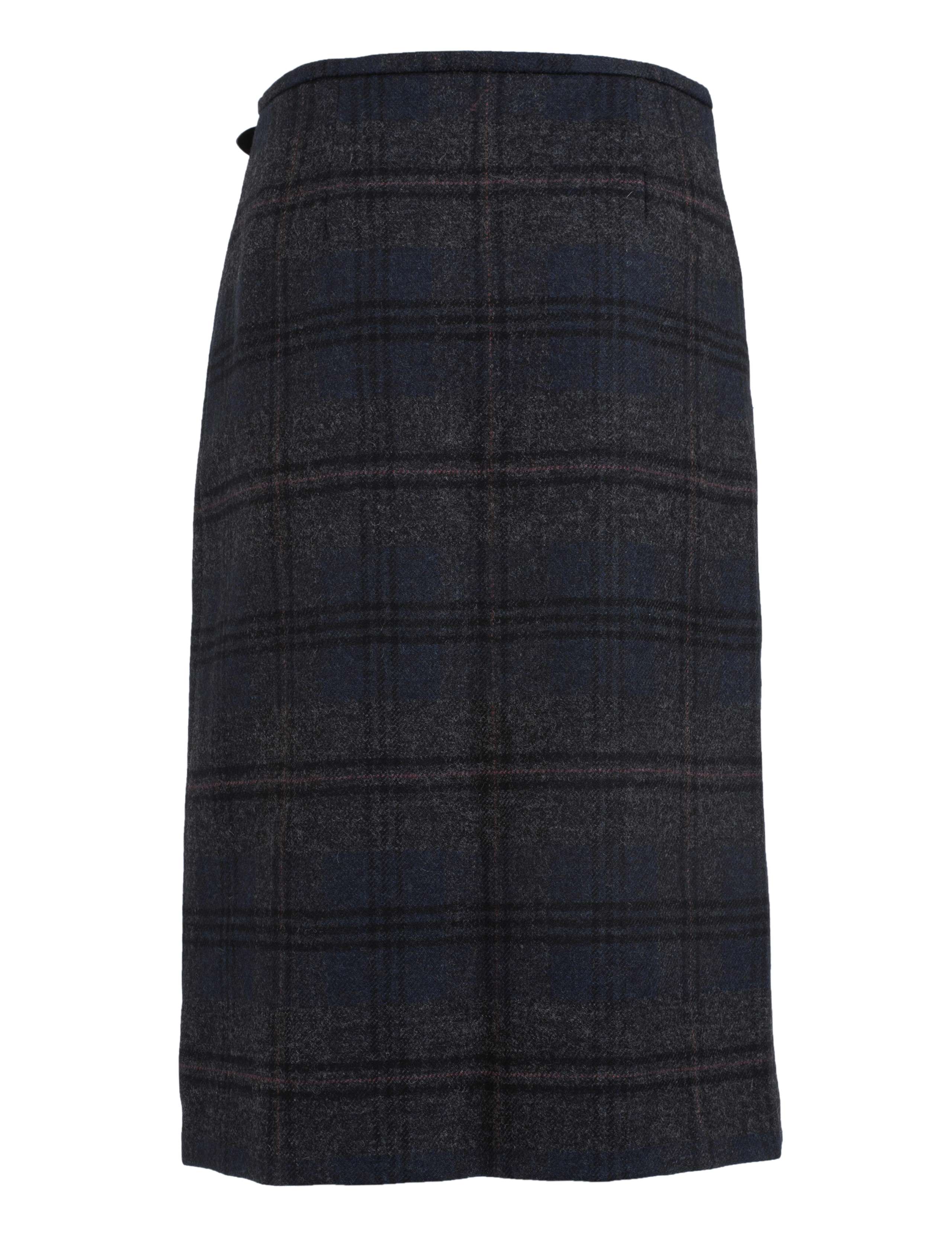 Pure Wool Checked Midi Pencil Skirt 3 of 7