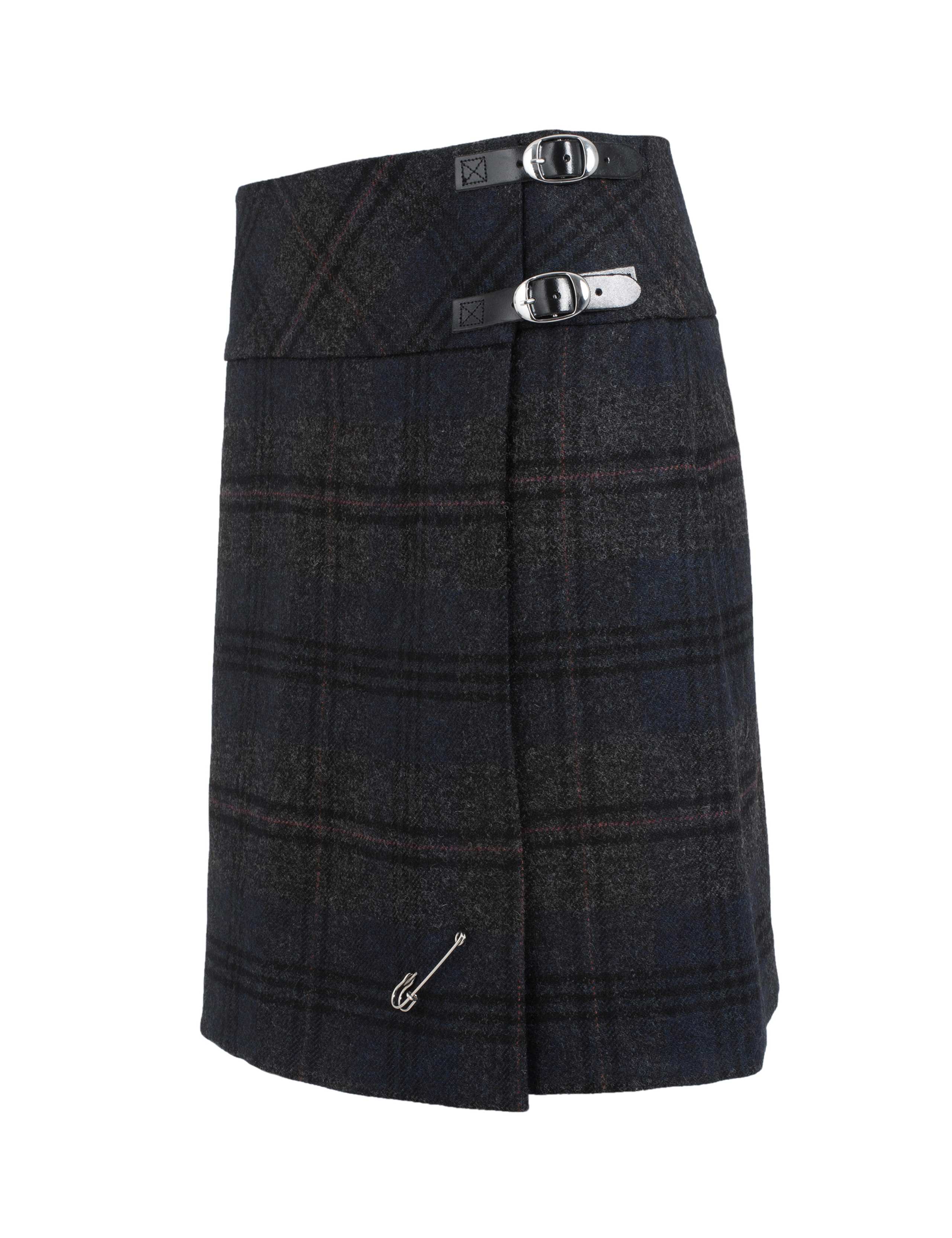 Pure Wool Checked Midi Pencil Skirt 7 of 7