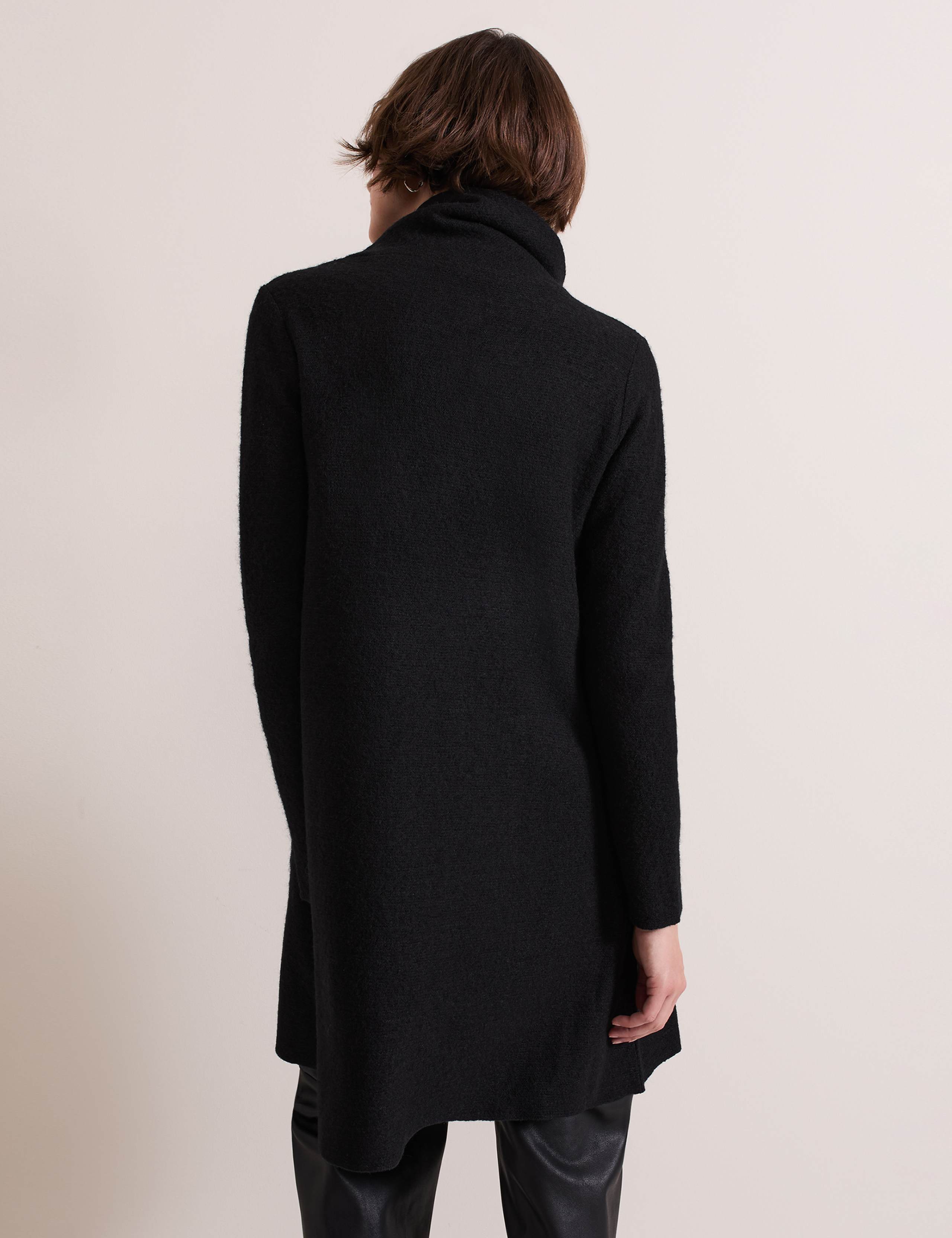 Wool Blend Shawl Collar Coatigan 3 of 8