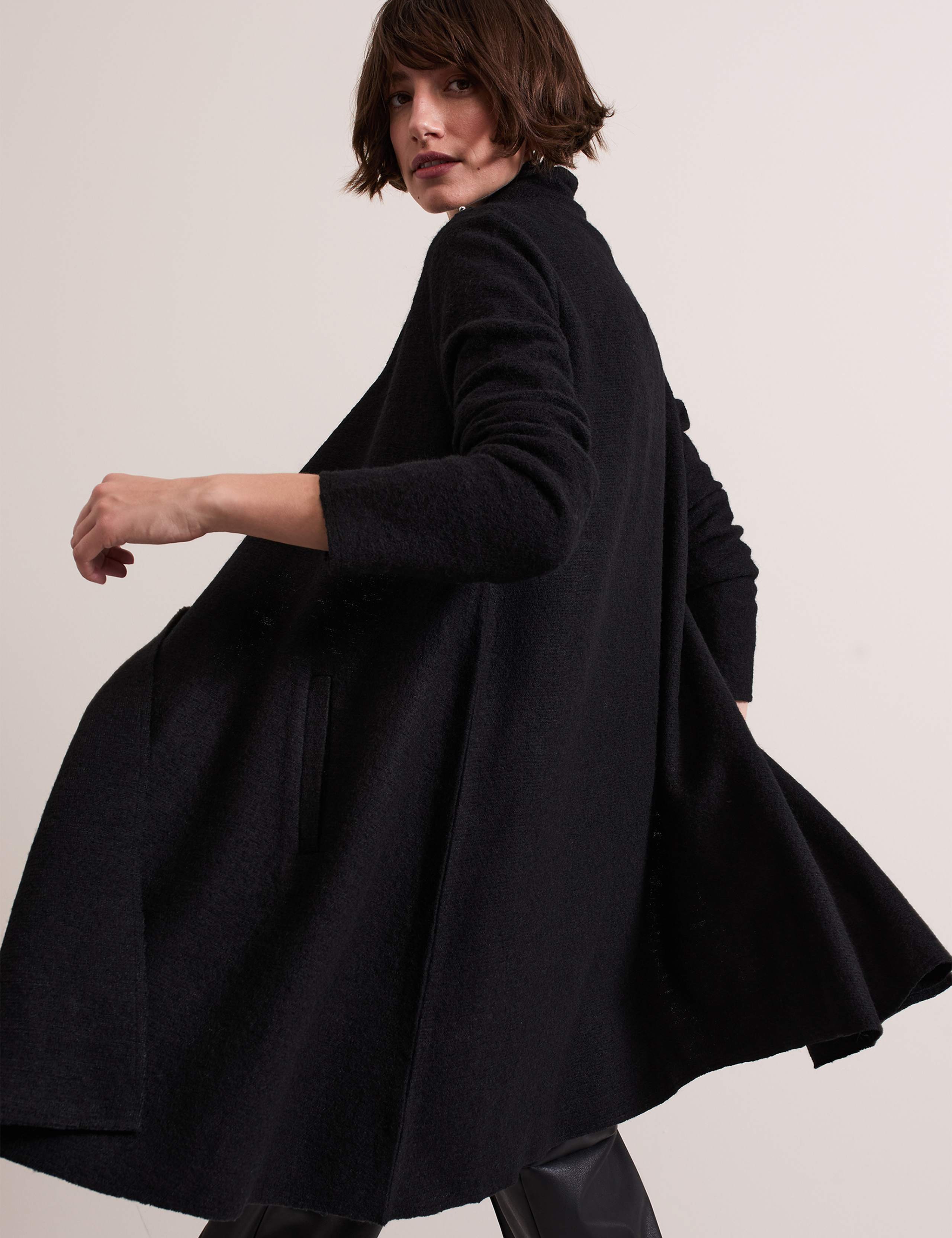 Wool Blend Shawl Collar Coatigan 8 of 8