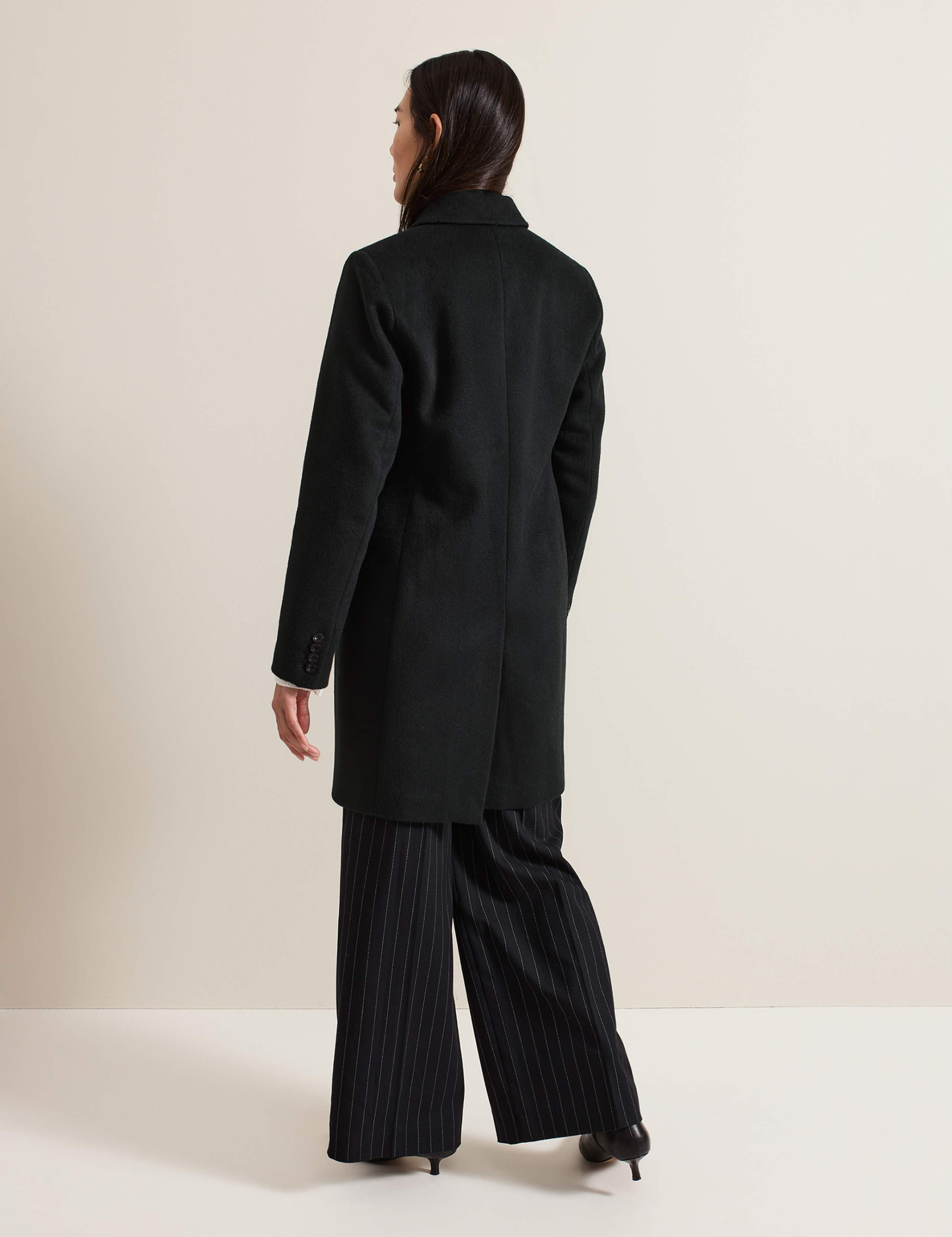 Wool Rich Single Breasted Tailored Coat 3 of 11