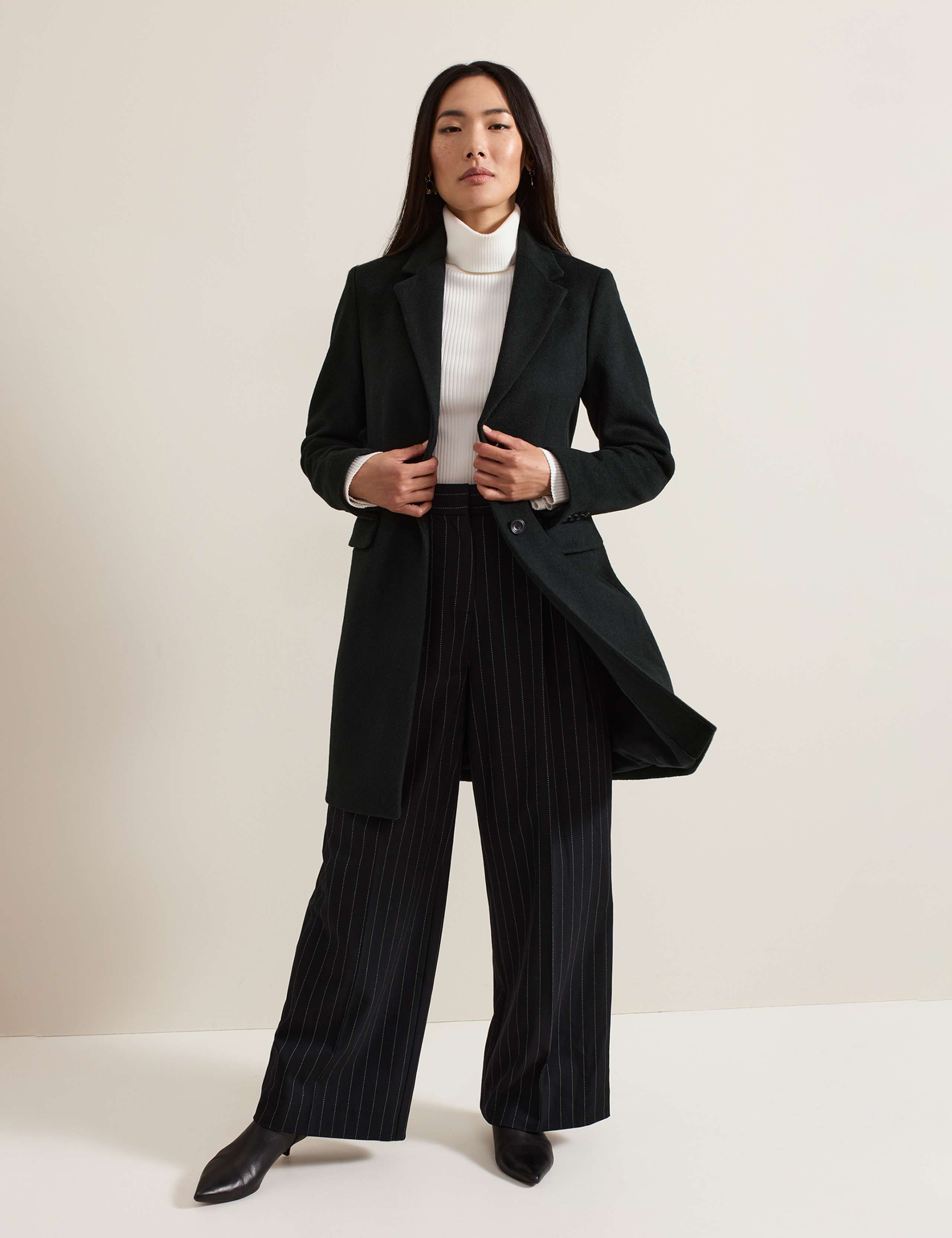 Wool Rich Single Breasted Tailored Coat 4 of 11