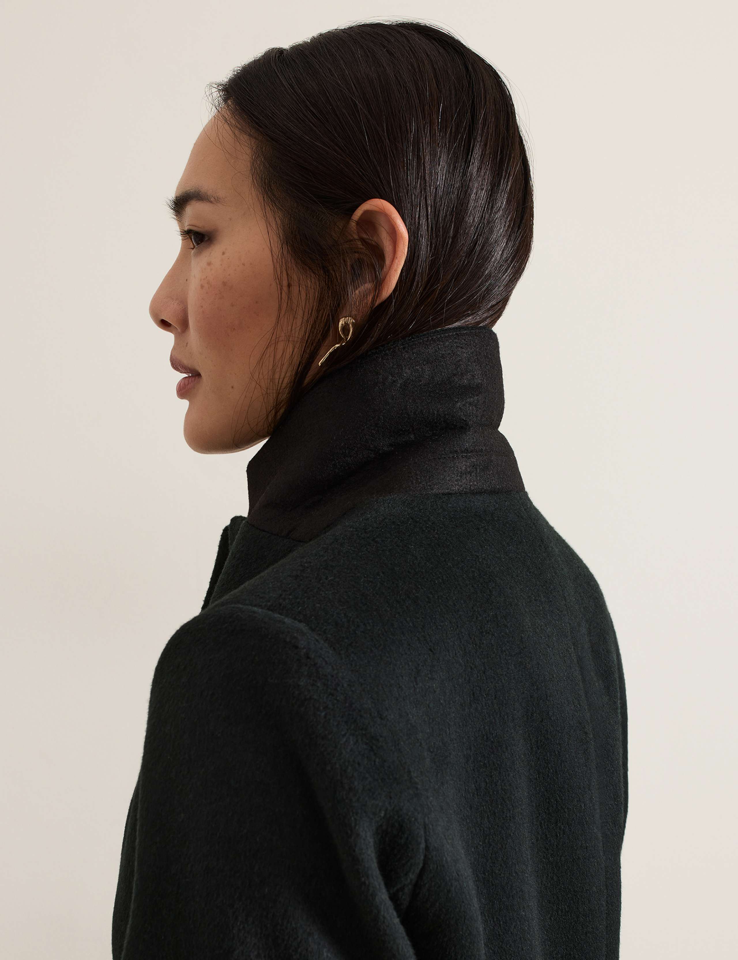 Wool Rich Single Breasted Tailored Coat 6 of 11