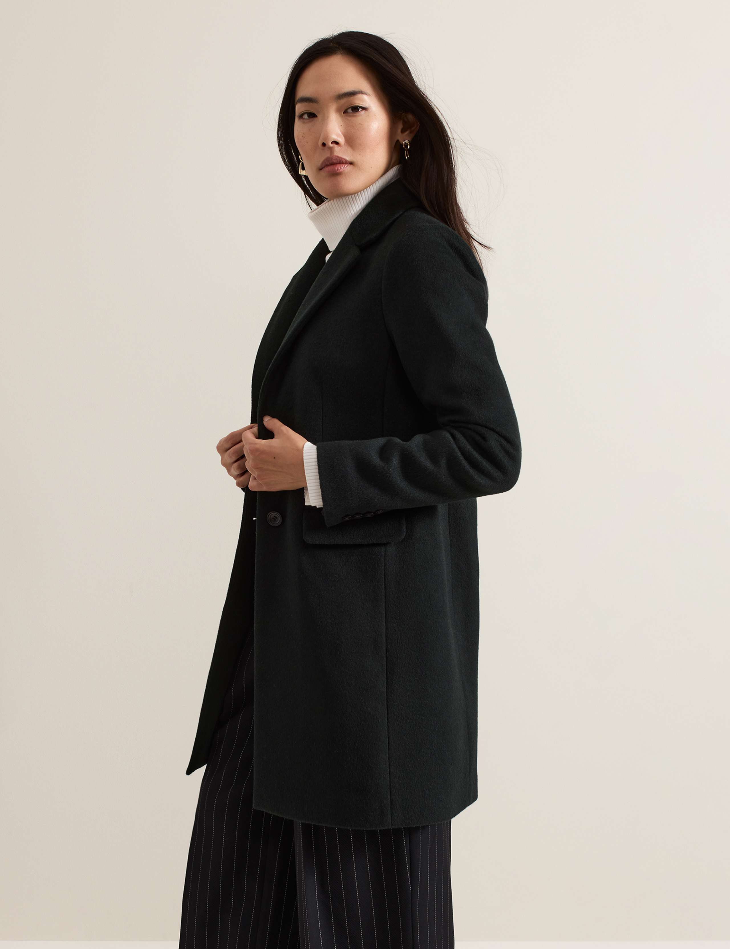 Wool Rich Single Breasted Tailored Coat 10 of 11