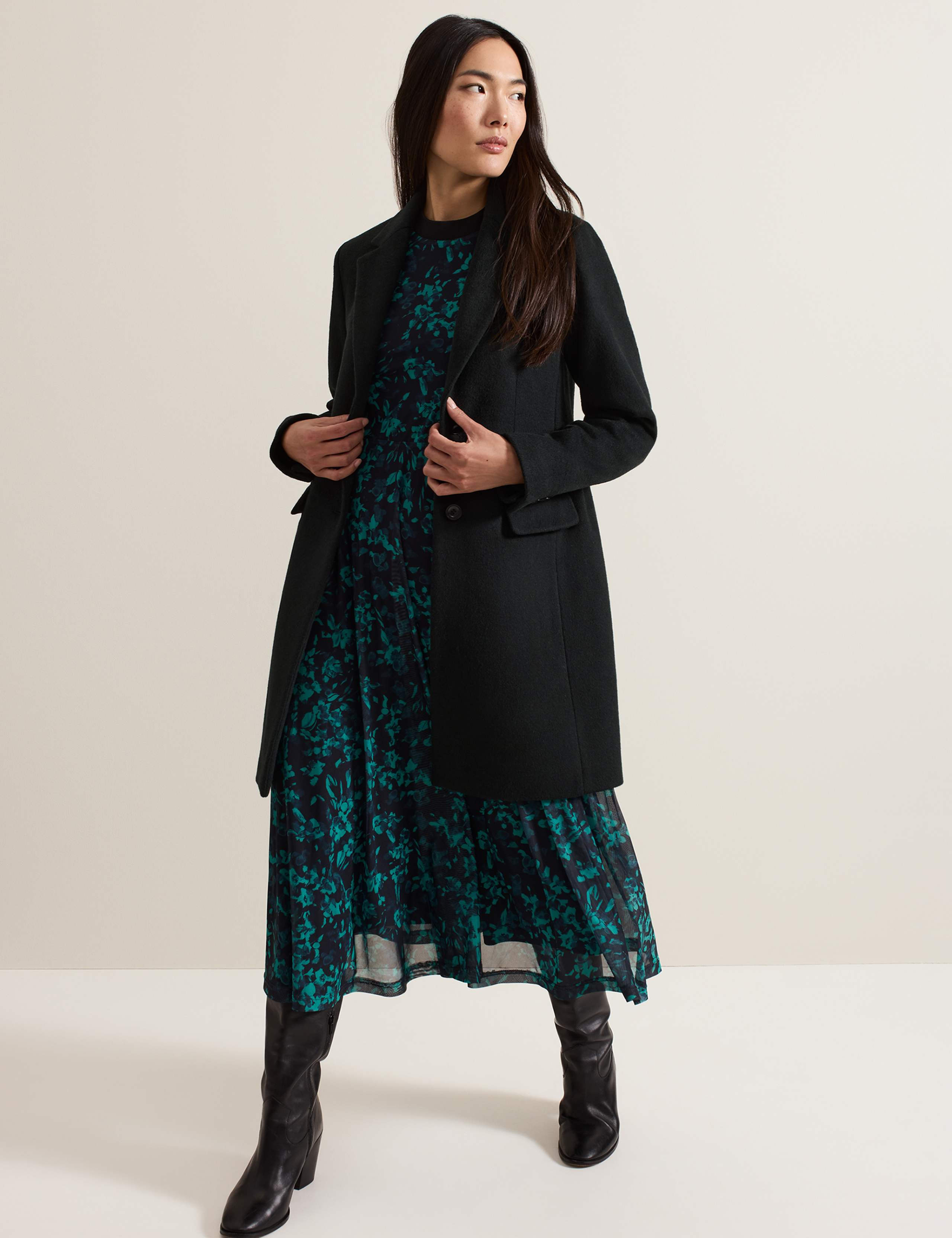 Wool Rich Single Breasted Tailored Coat 11 of 11