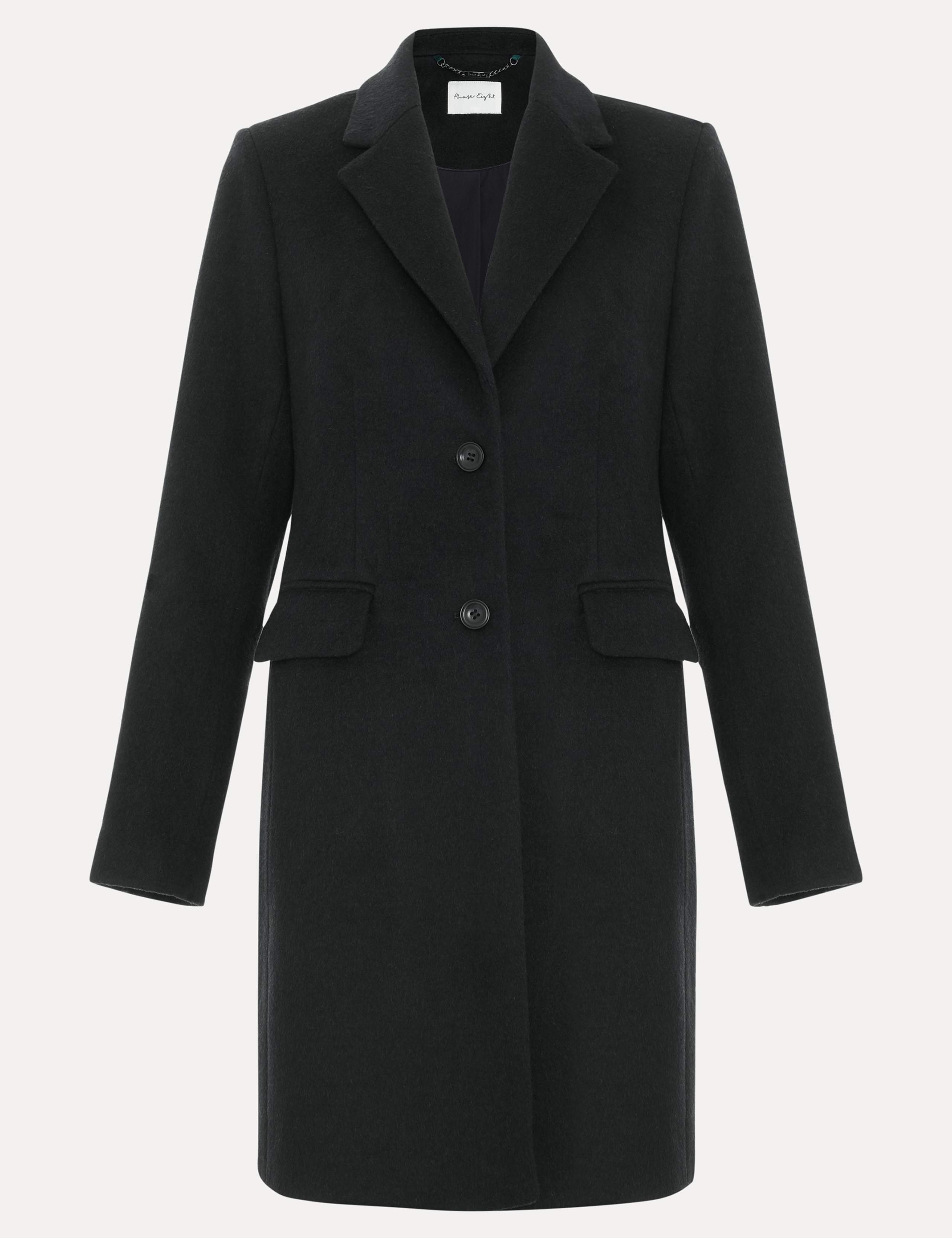 Wool Rich Single Breasted Tailored Coat 2 of 11