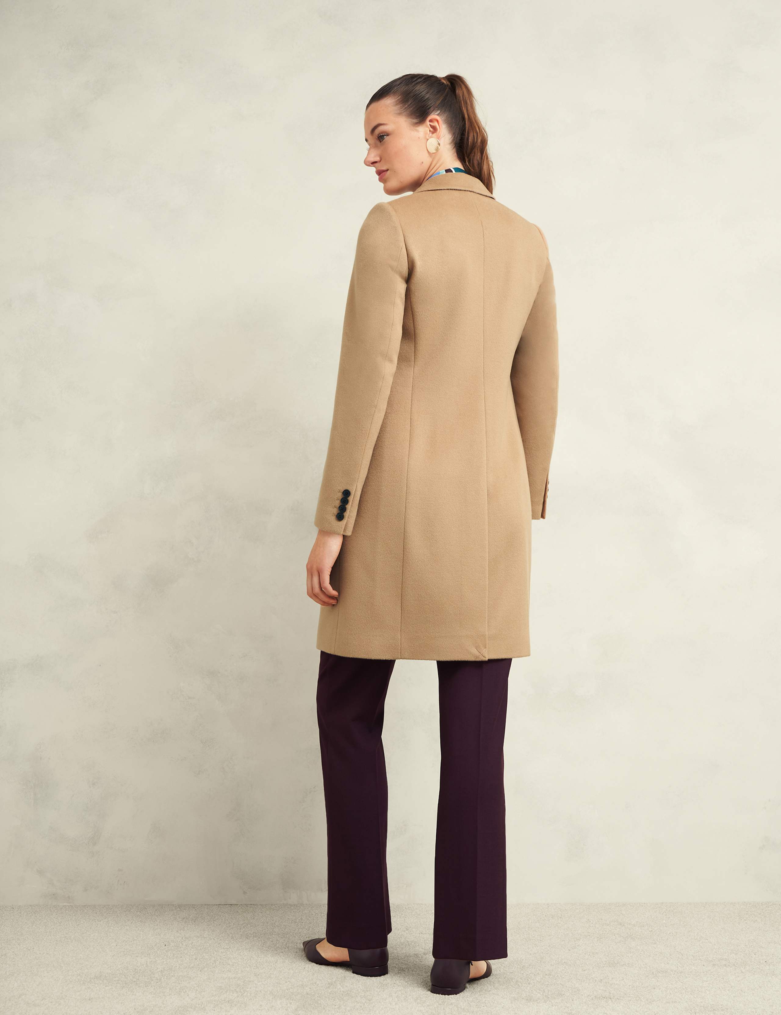 Pure Wool Longline Trench Style Coat 3 of 9