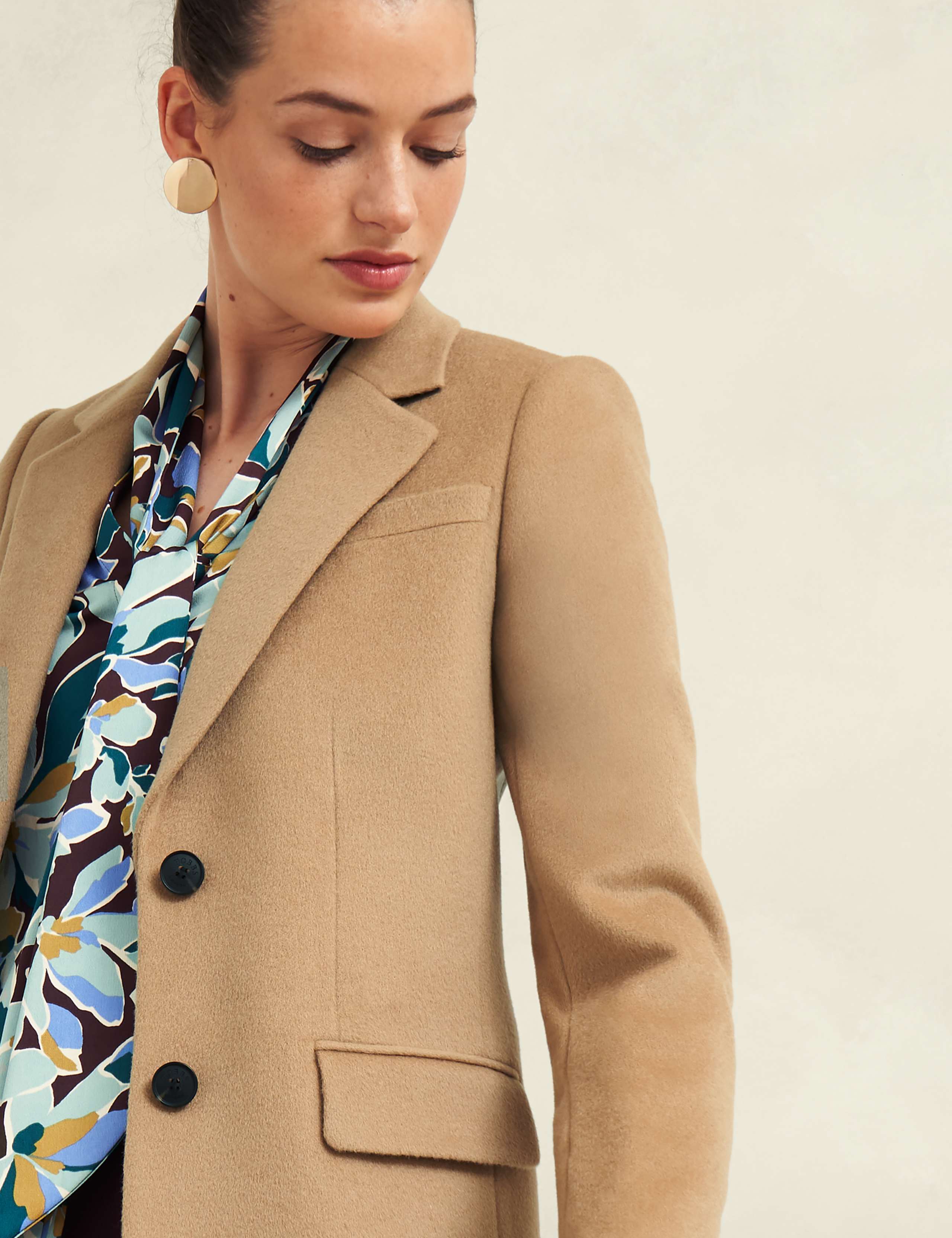 Pure Wool Longline Trench Style Coat 6 of 9