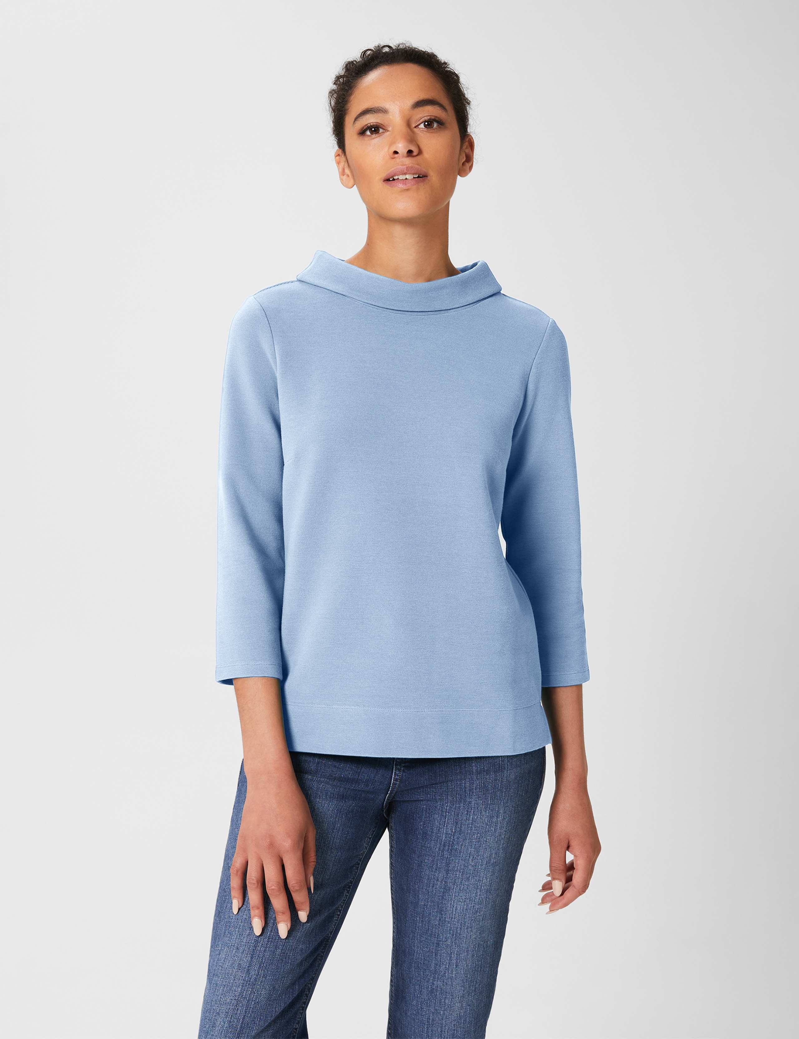 Cotton Rich Roll Neck Top 1 of 4