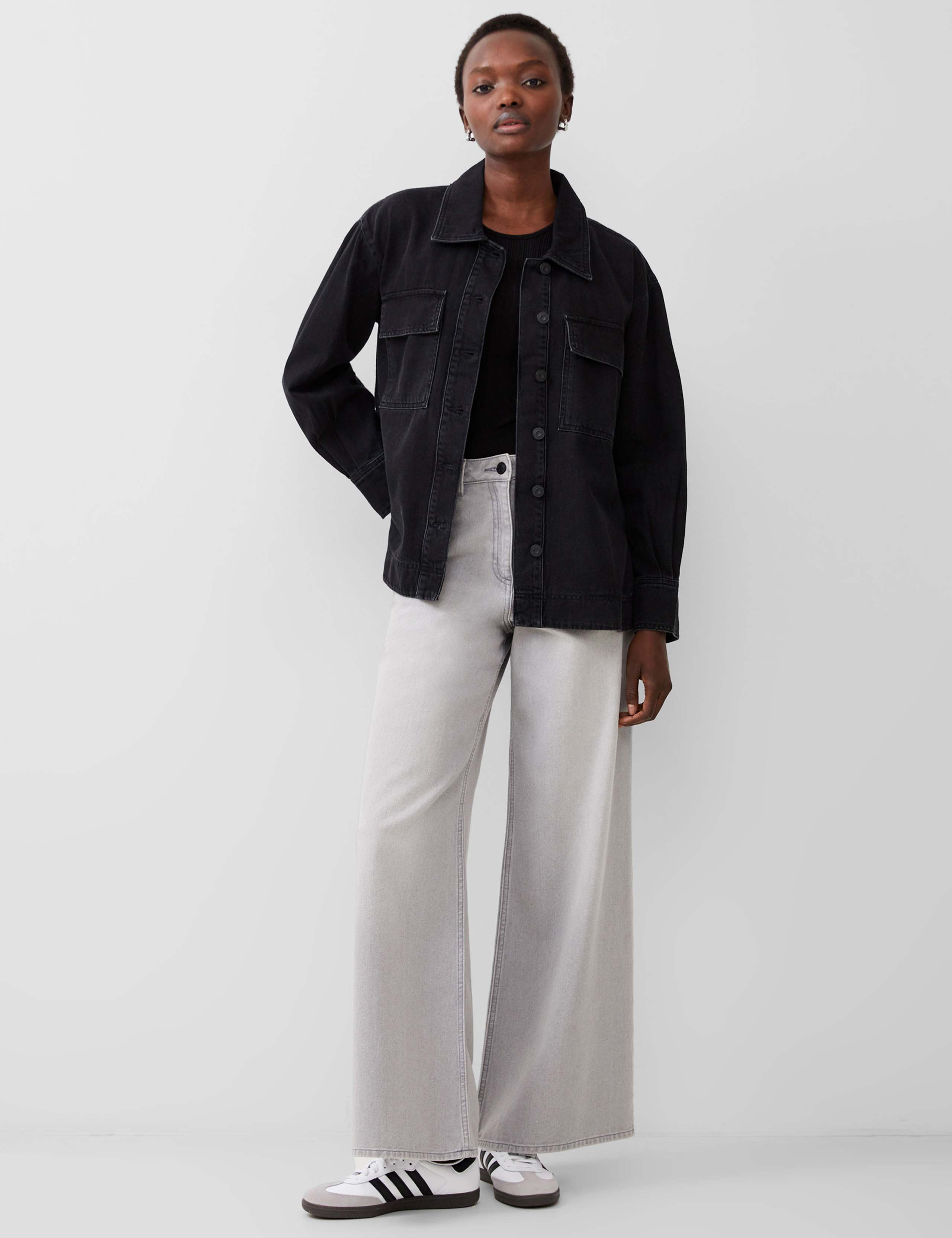 Denim Collared Jacket 3 of 4