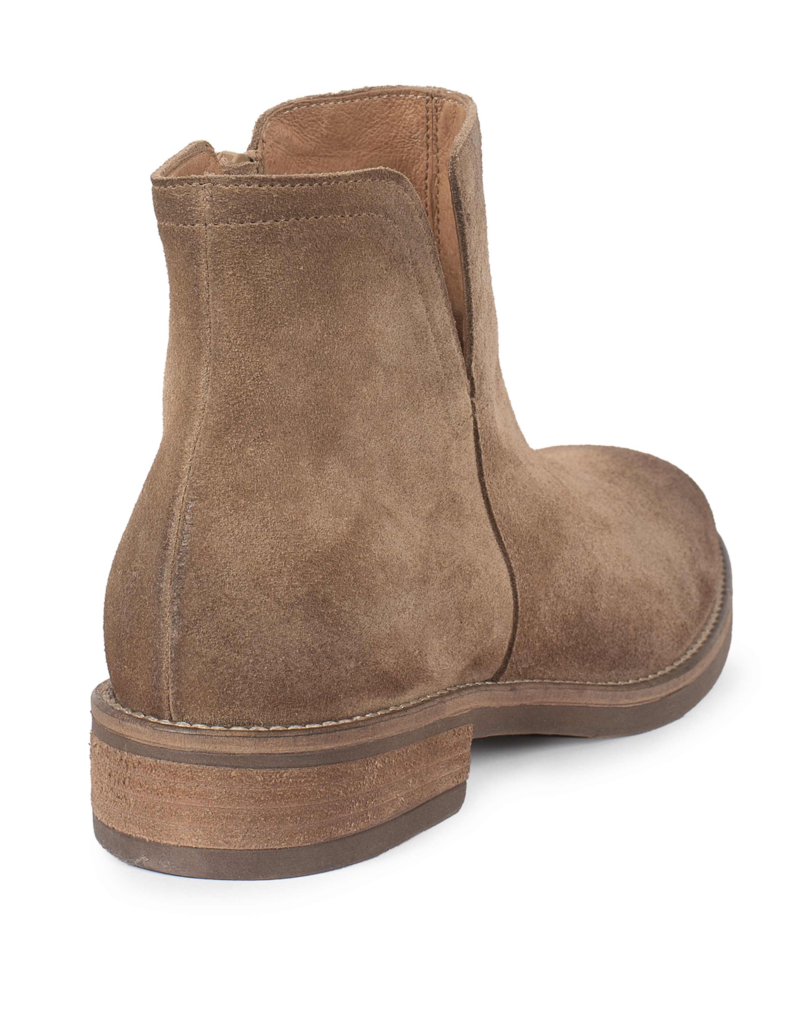 Suede Block Heel Ankle Boots 4 of 4