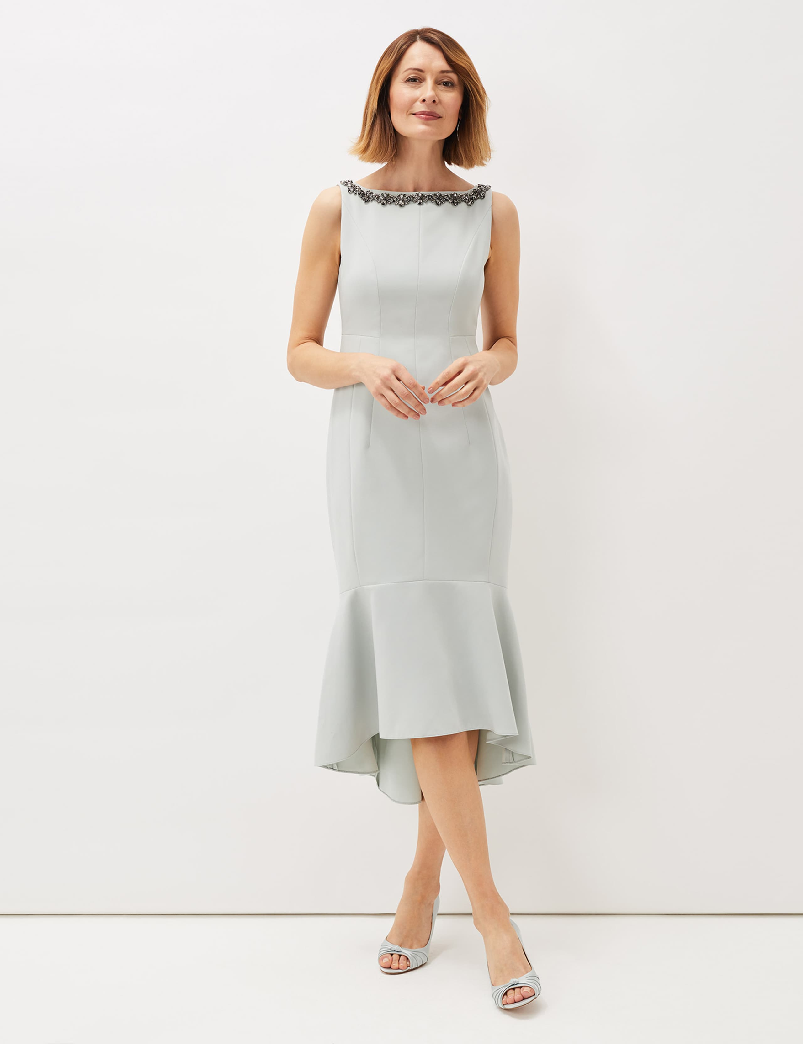 Embellished Midi Tailored Dress 1 of 4