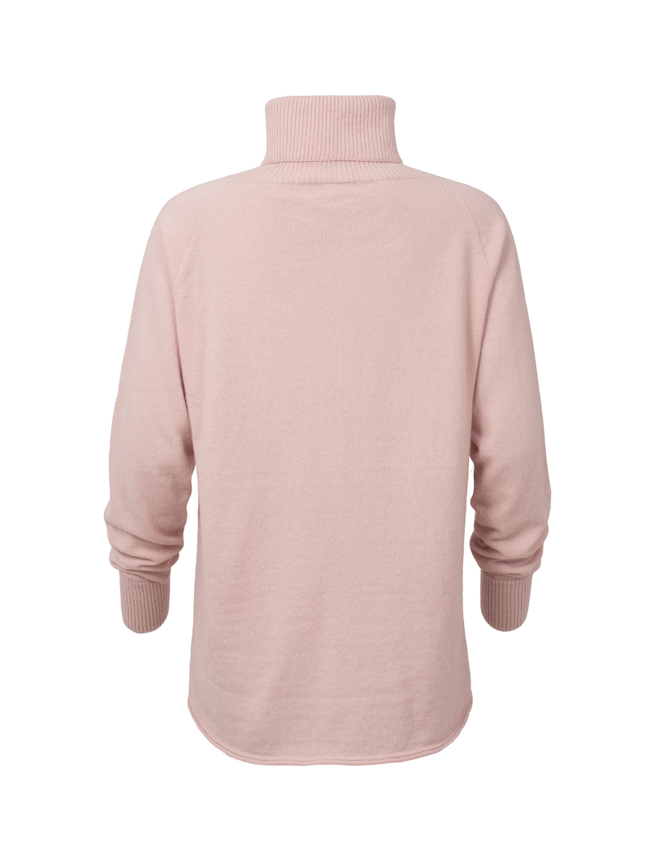 Pure Wool Roll Neck Relaxed Longline Jumper 6 of 6
