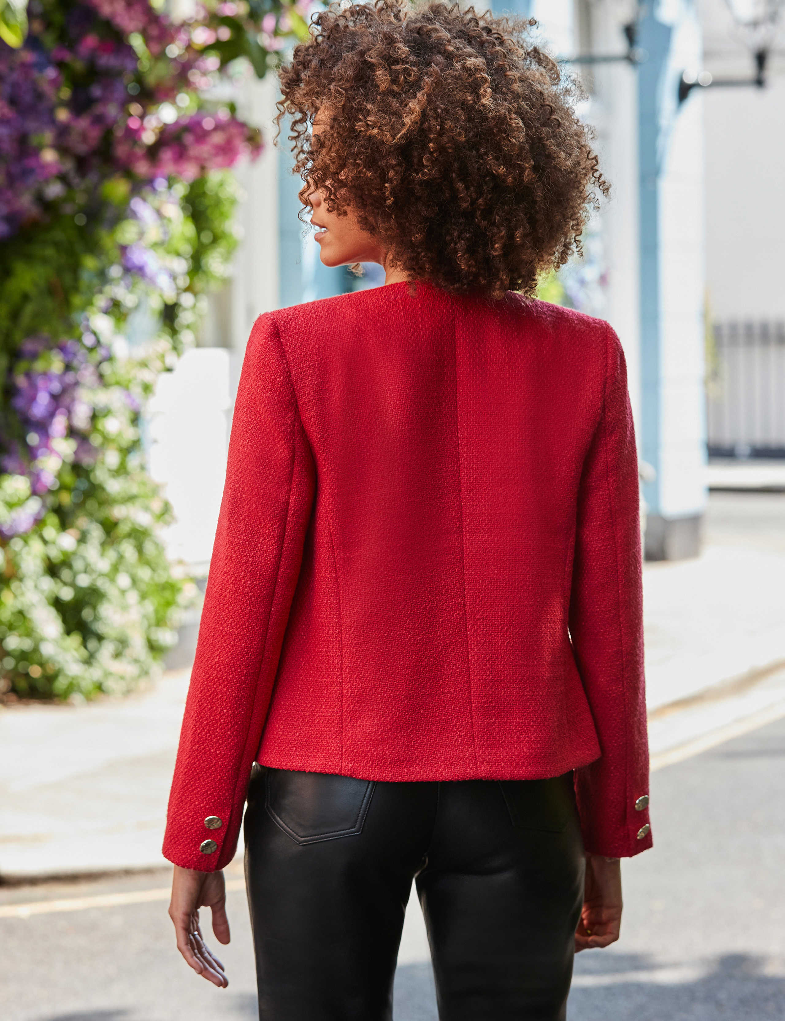 Boucle Collarless Jacket 4 of 6