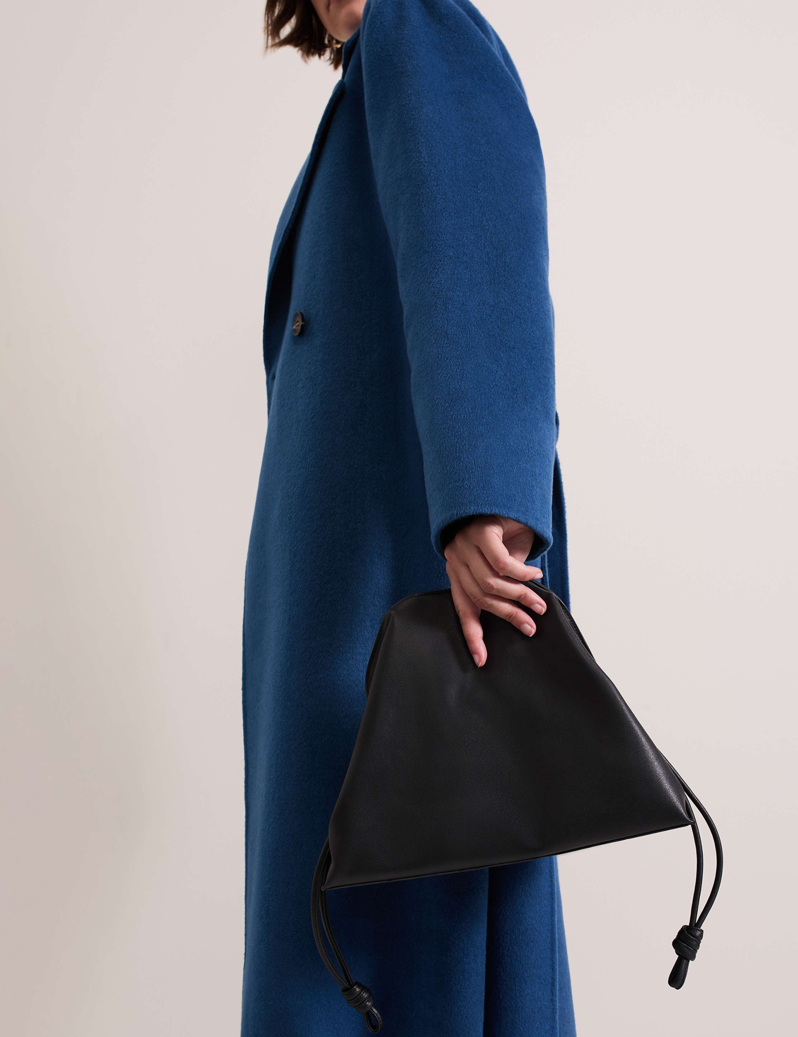 Leather-Blend Drawstring Bag 3 of 7