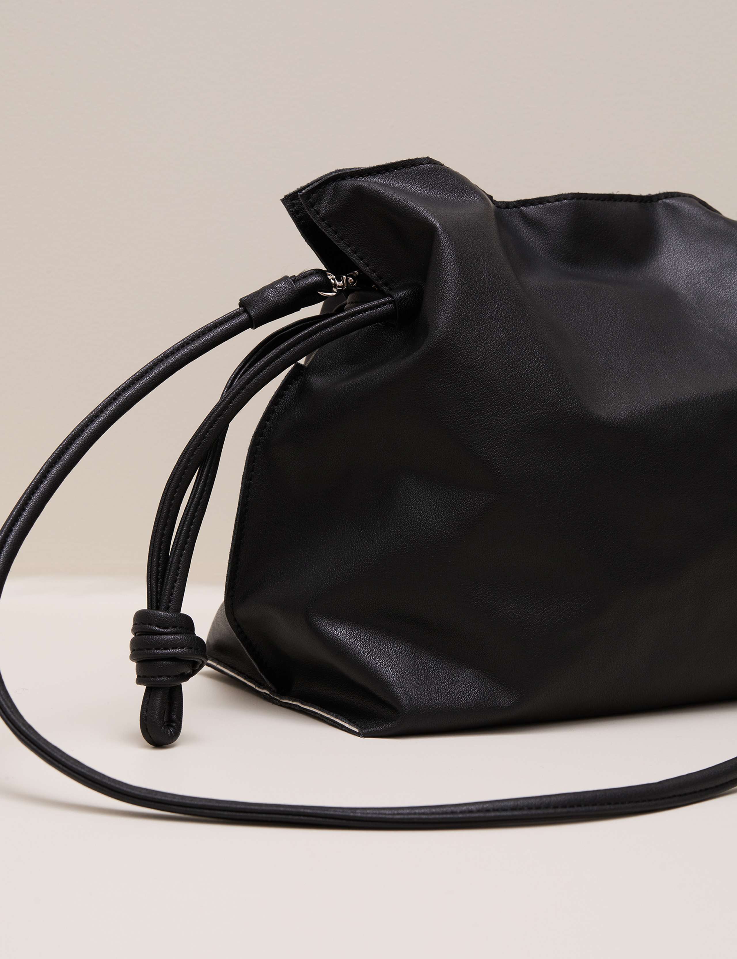 Leather-Blend Drawstring Bag 6 of 7