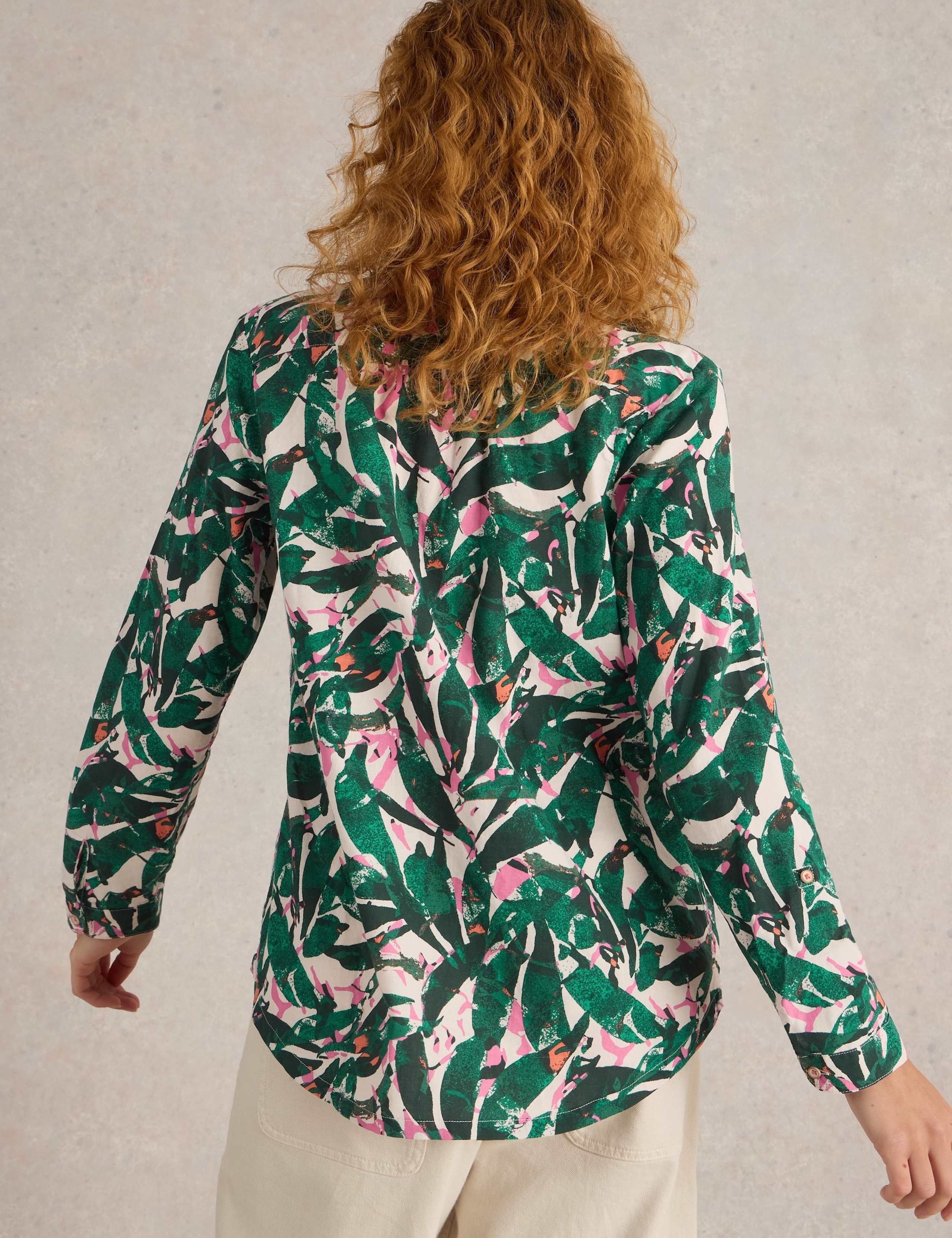 Pure Cotton Printed Button Through Shirt 4 of 6