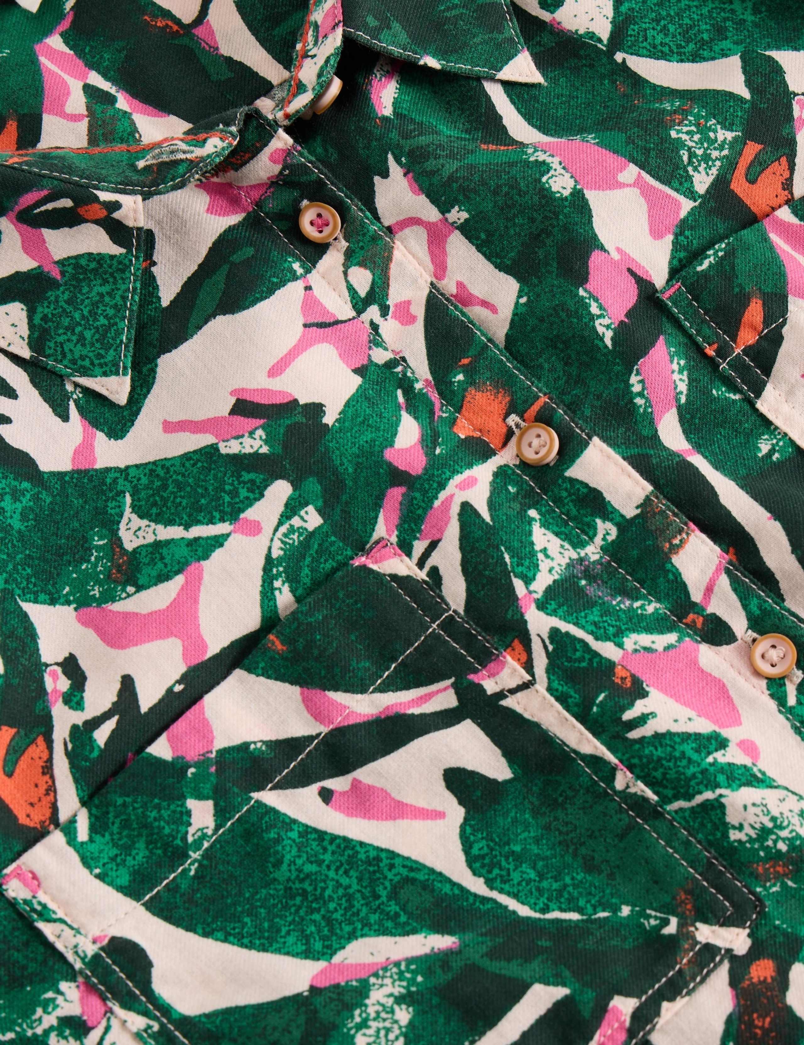 Pure Cotton Printed Button Through Shirt 6 of 6