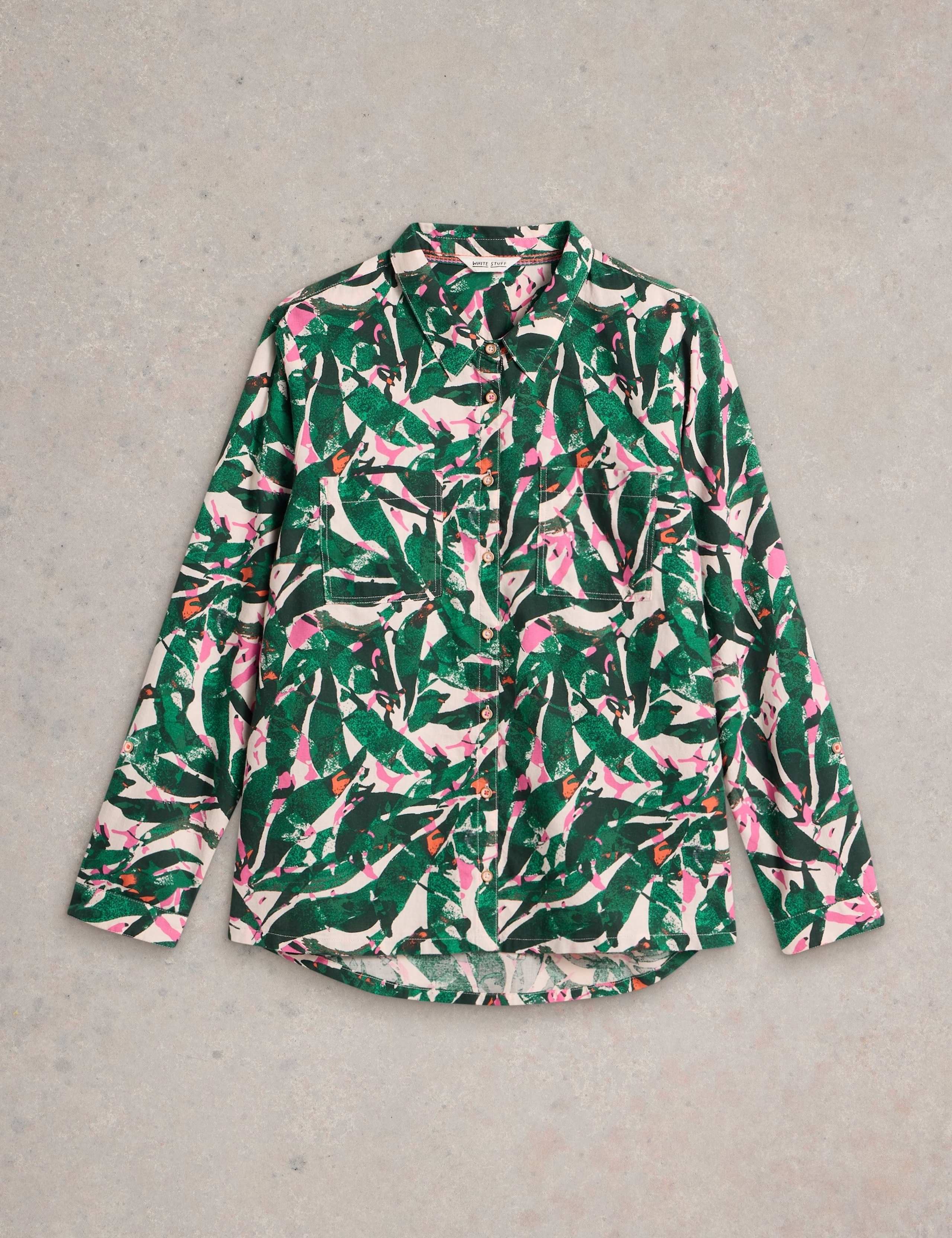 Pure Cotton Printed Button Through Shirt 2 of 6