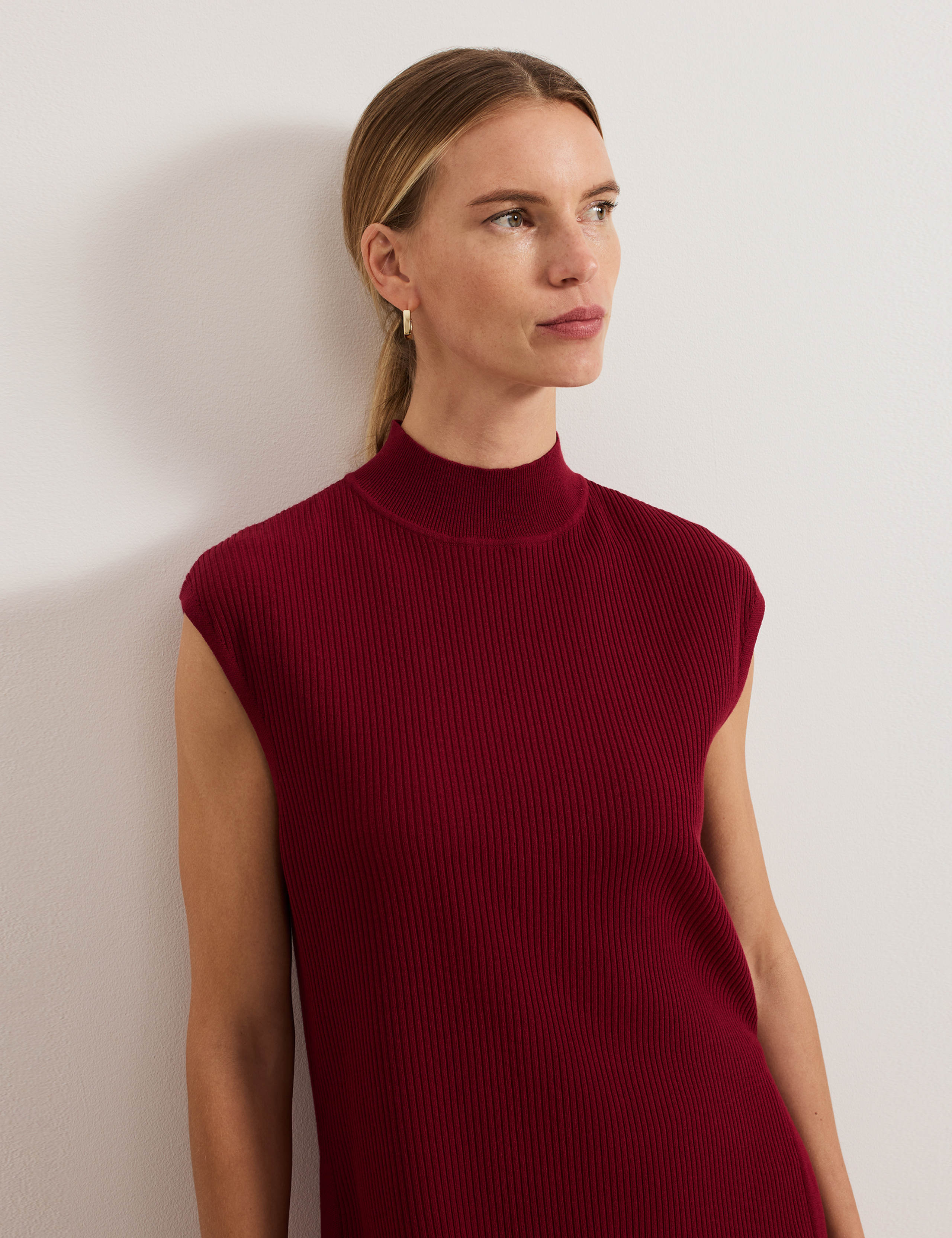 Lori Ribbed Funnel Neck Ribbed Tunic 5 of 9
