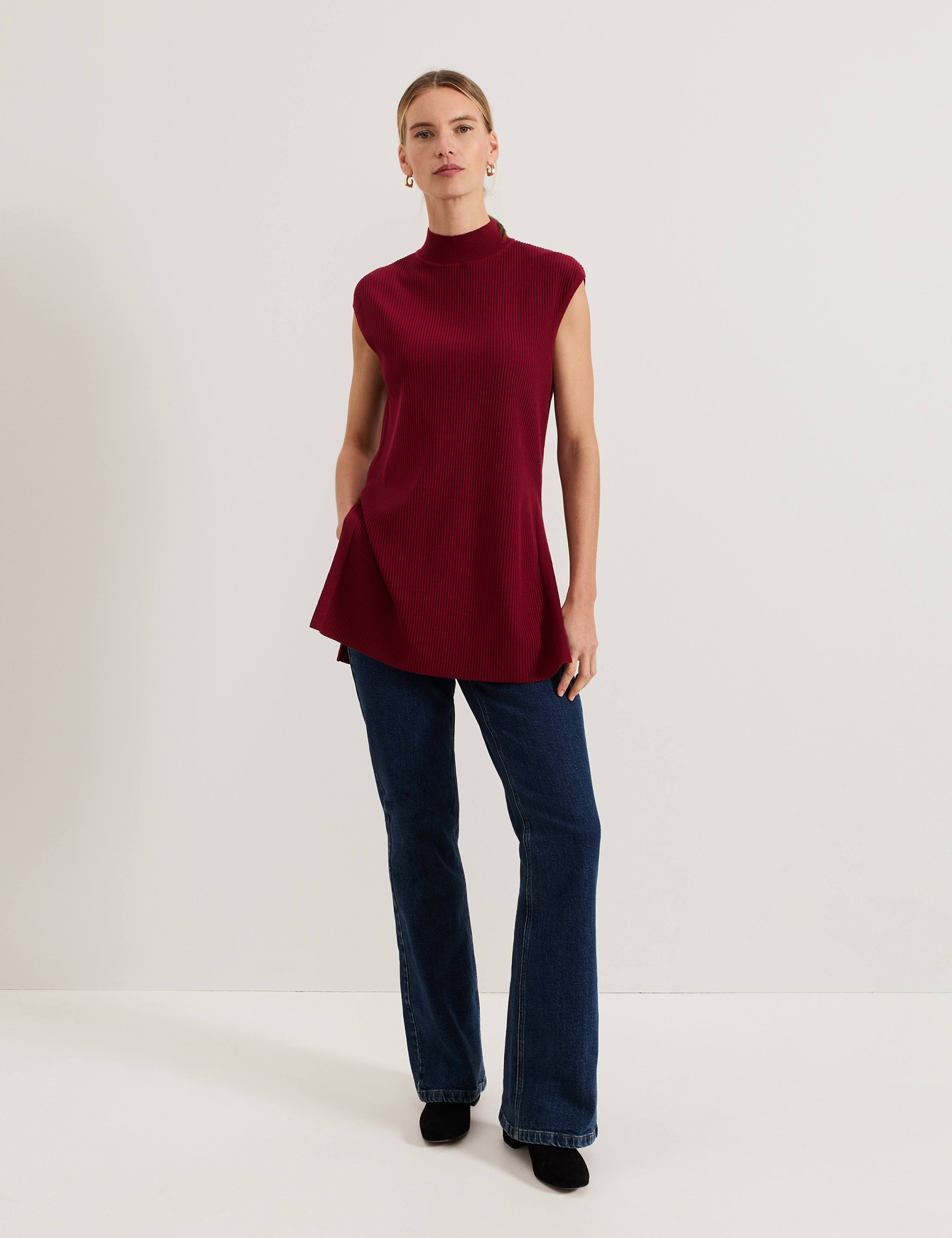 Lori Ribbed Funnel Neck Ribbed Tunic 9 of 9