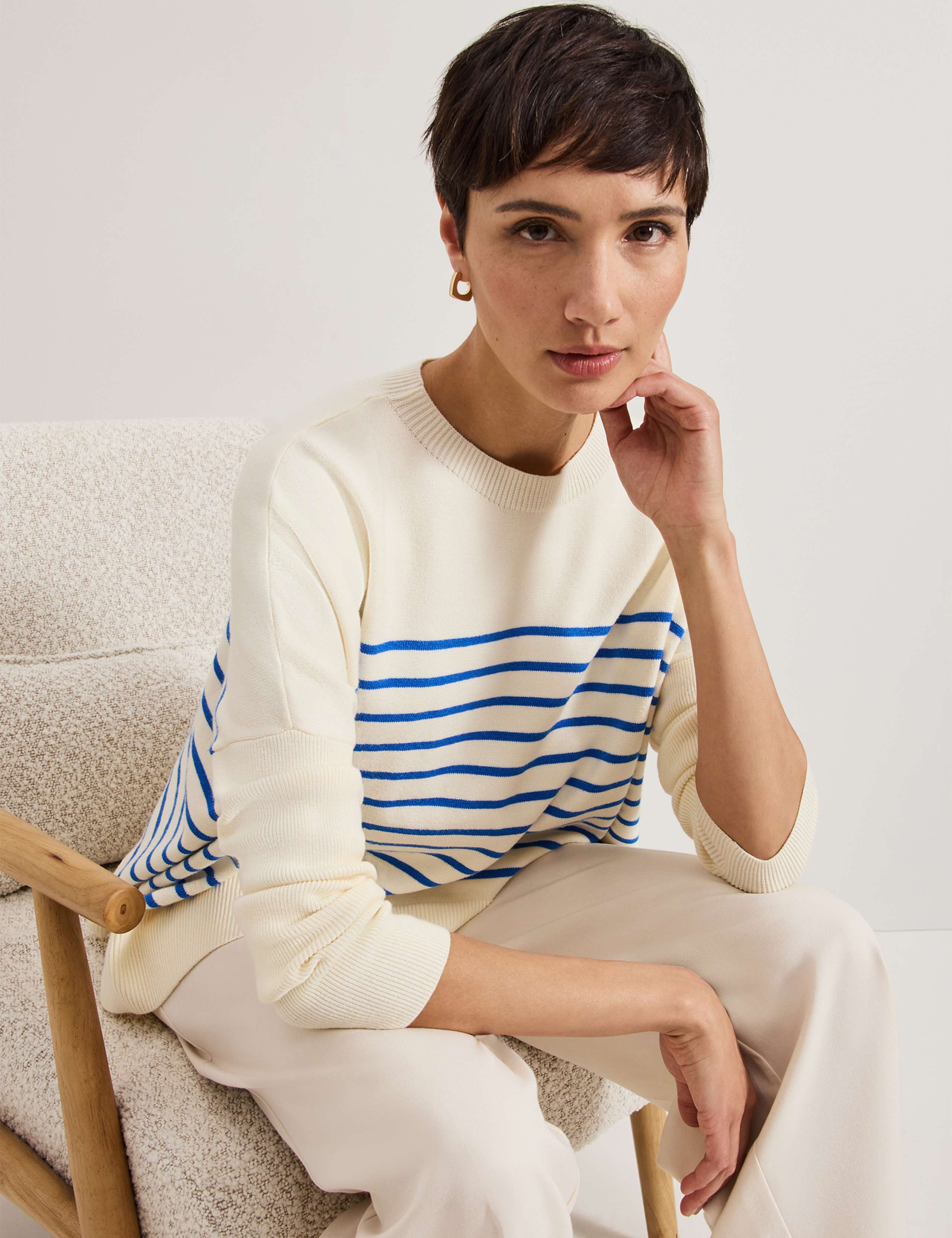 Sadie Striped Round Neck Jumper 6 of 6