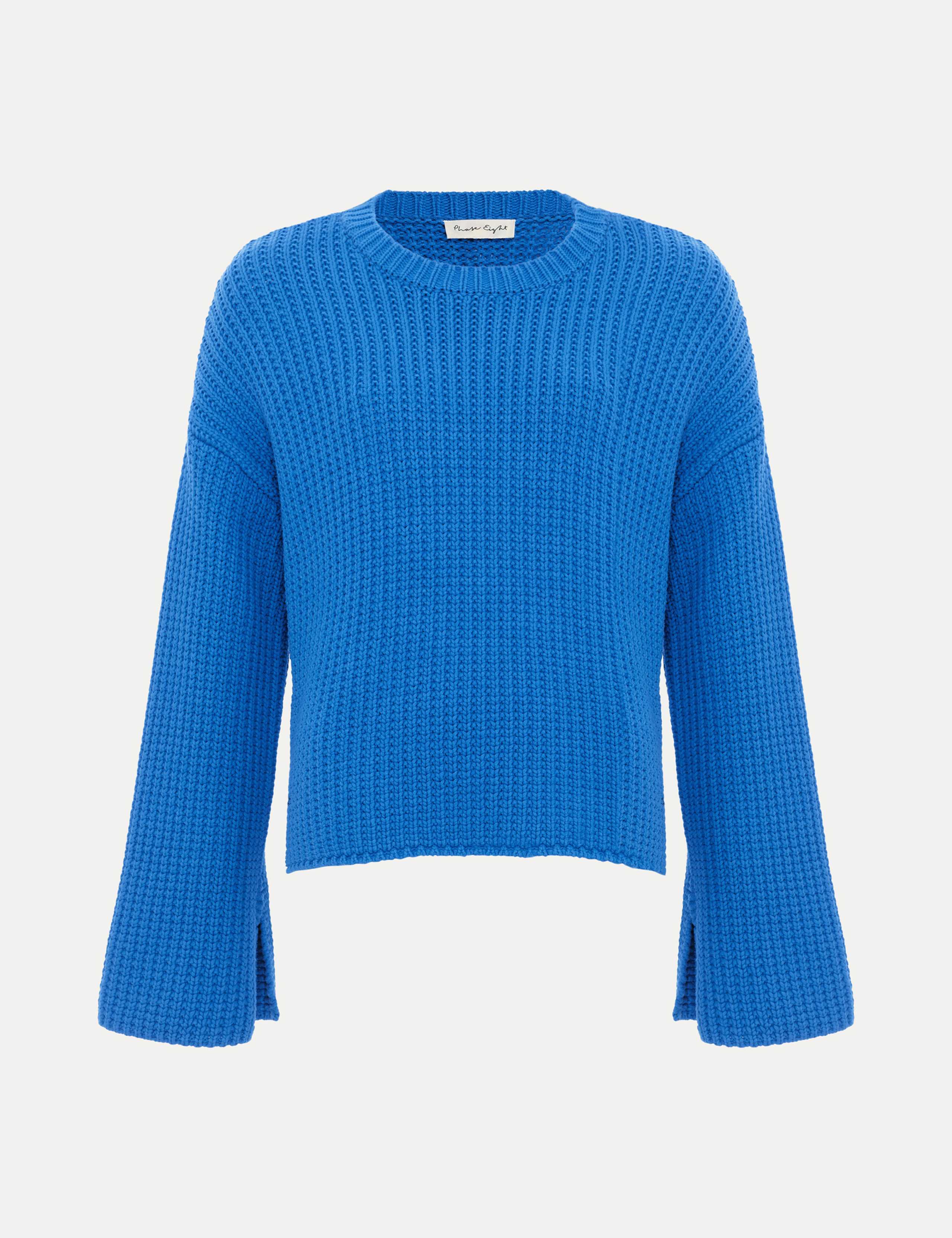 Cotton Rich Textured Round Neck Jumper 2 of 7