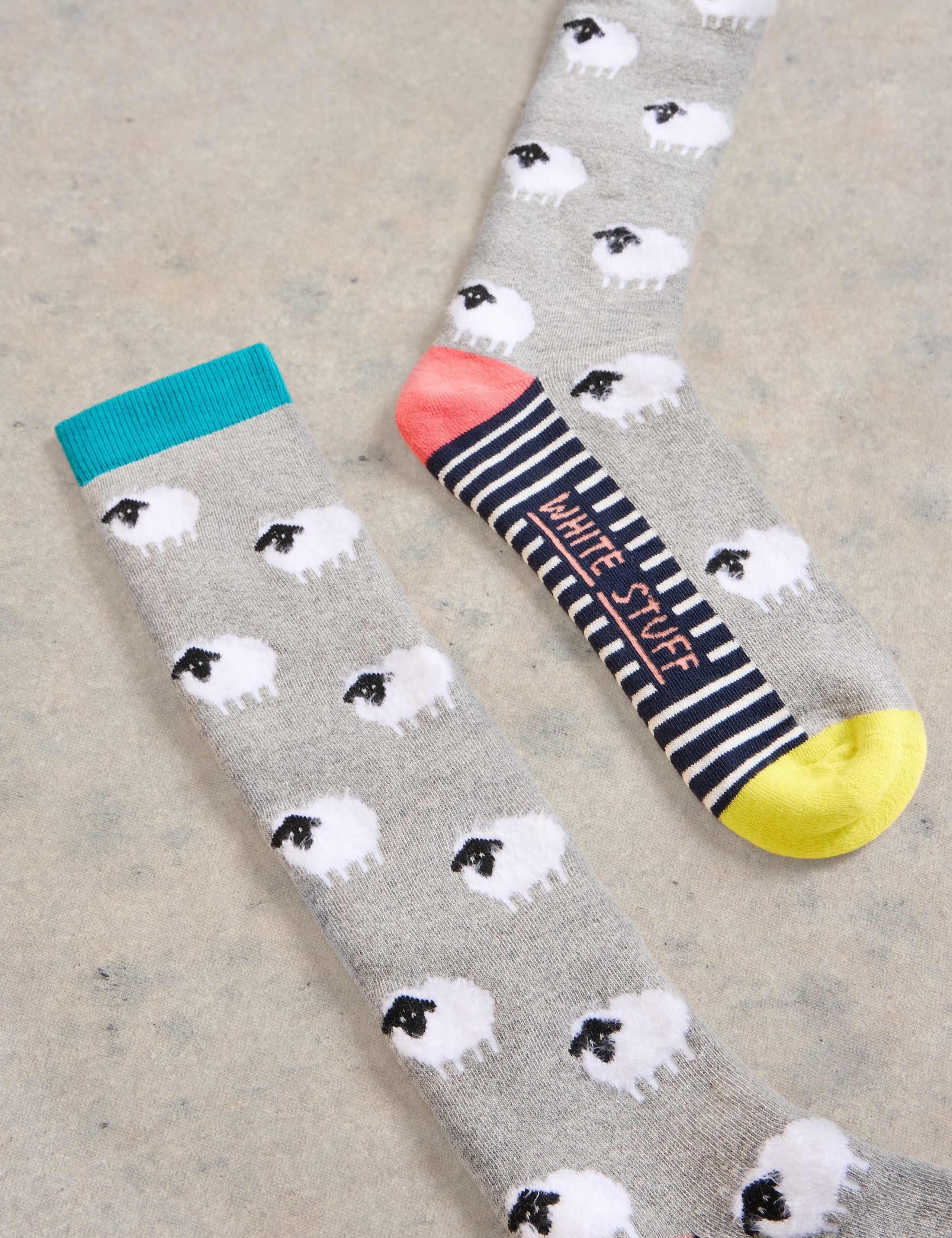 Cotton Rich Sheep Knee High Socks 2 of 2