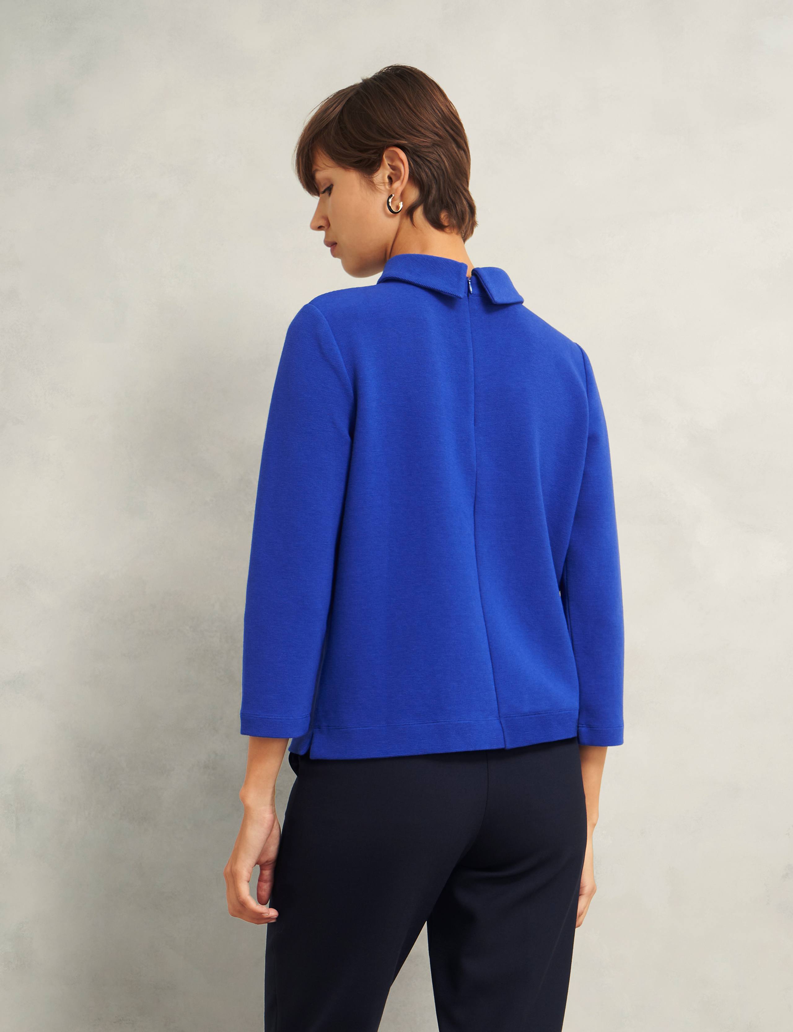 Cotton Blend Roll Neck Top 4 of 5