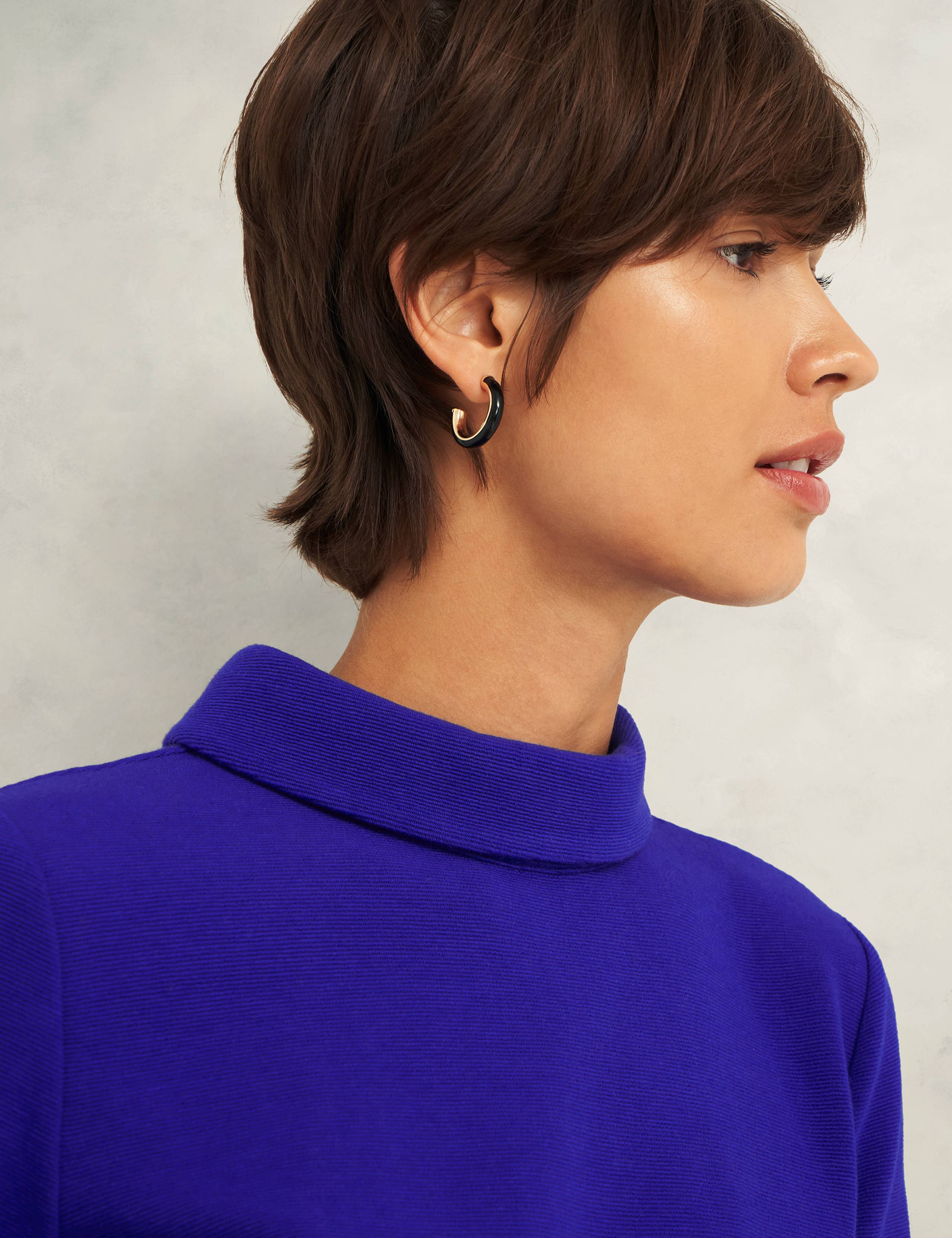 Cotton Blend Roll Neck Top 5 of 5