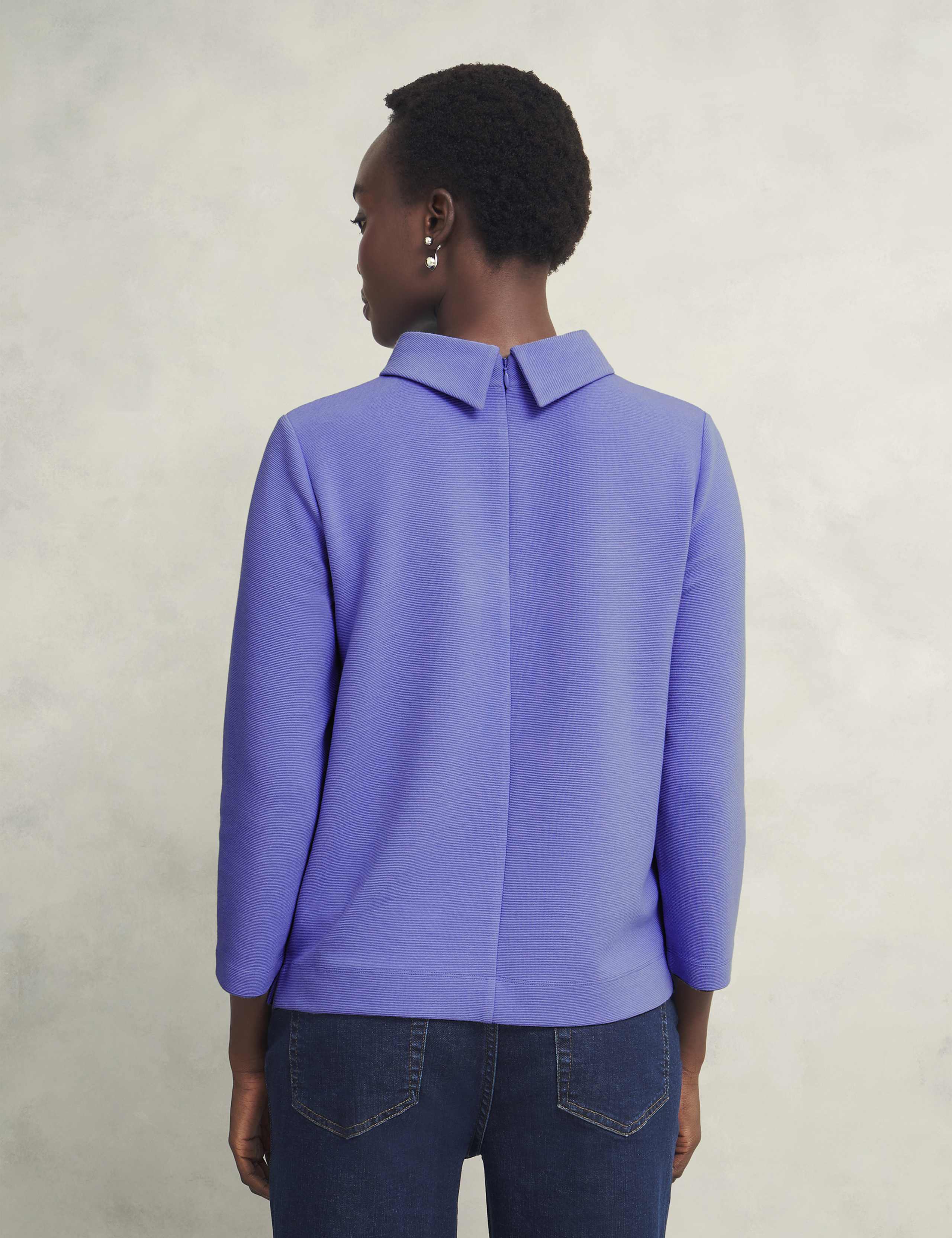 Cotton Blend Roll Neck Top 4 of 6