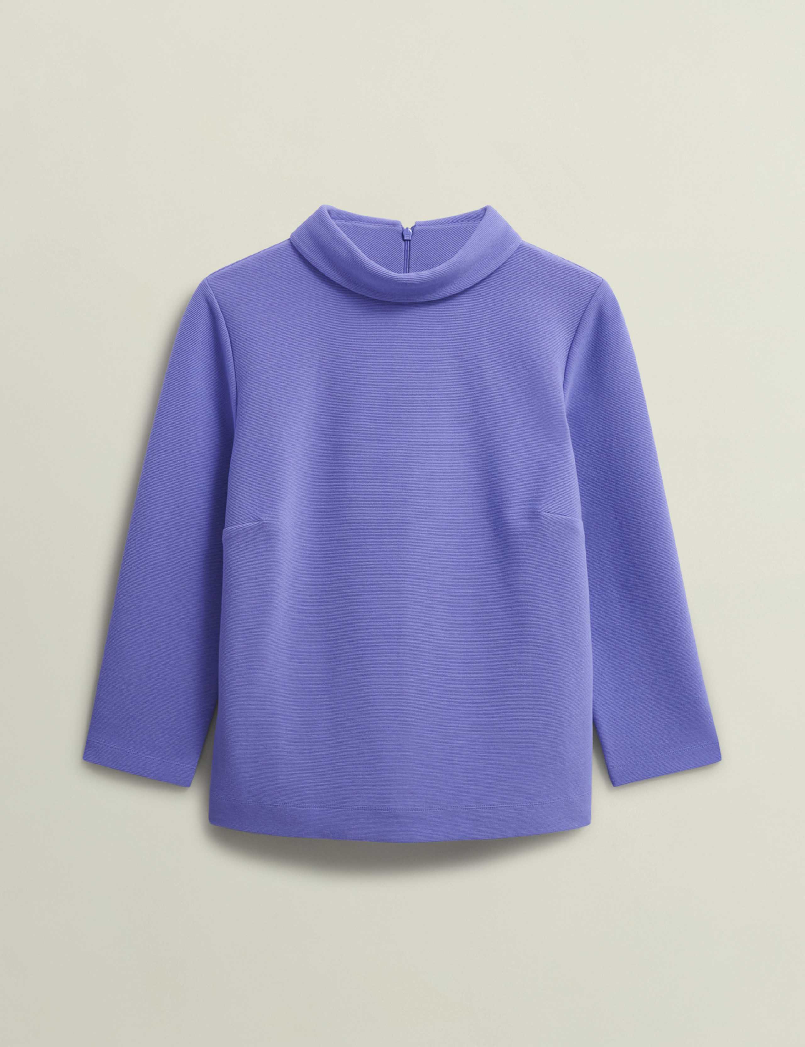 Cotton Blend Roll Neck Top 2 of 6