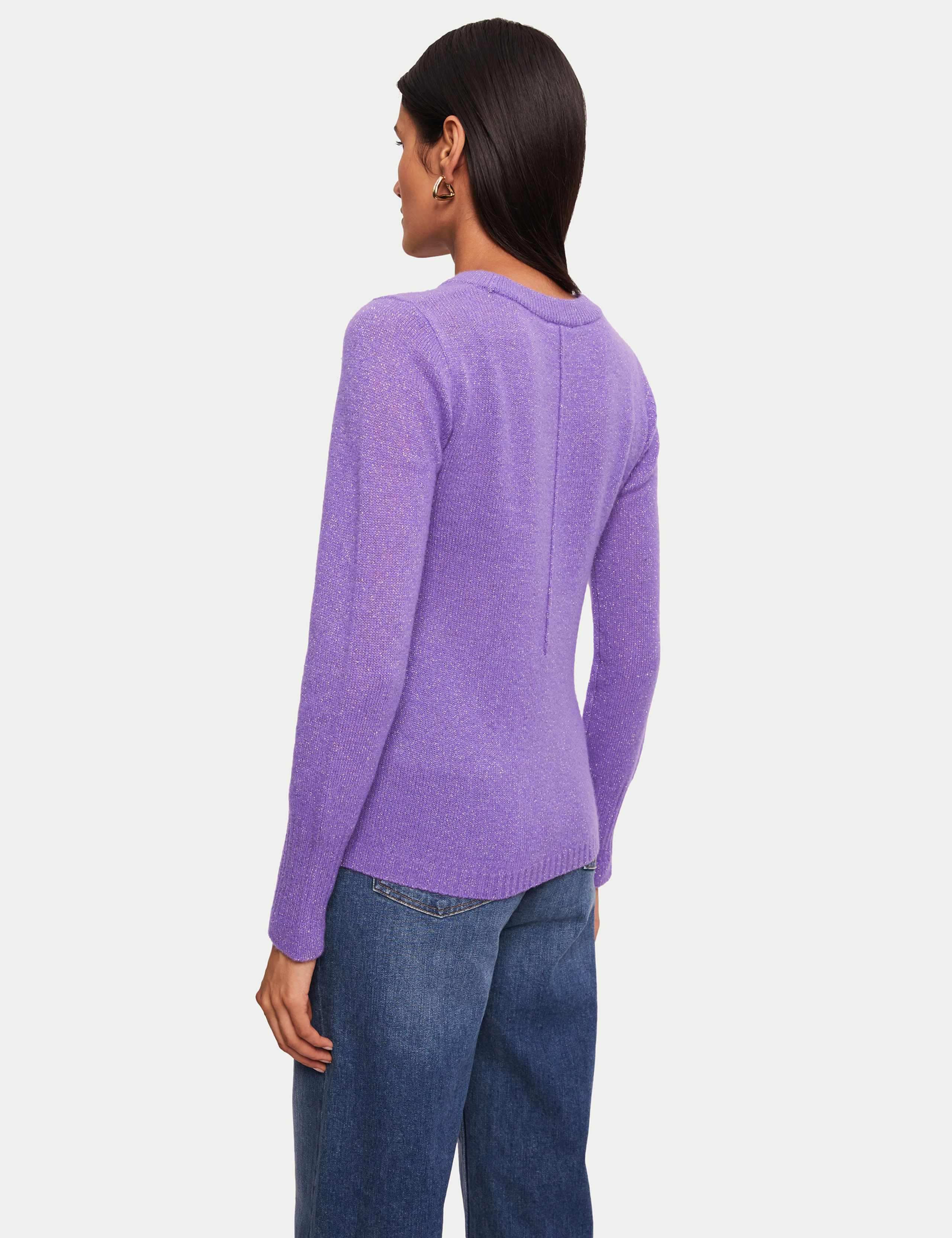 Cashmere Rich Sparkly Crew Neck Jumper 3 of 6