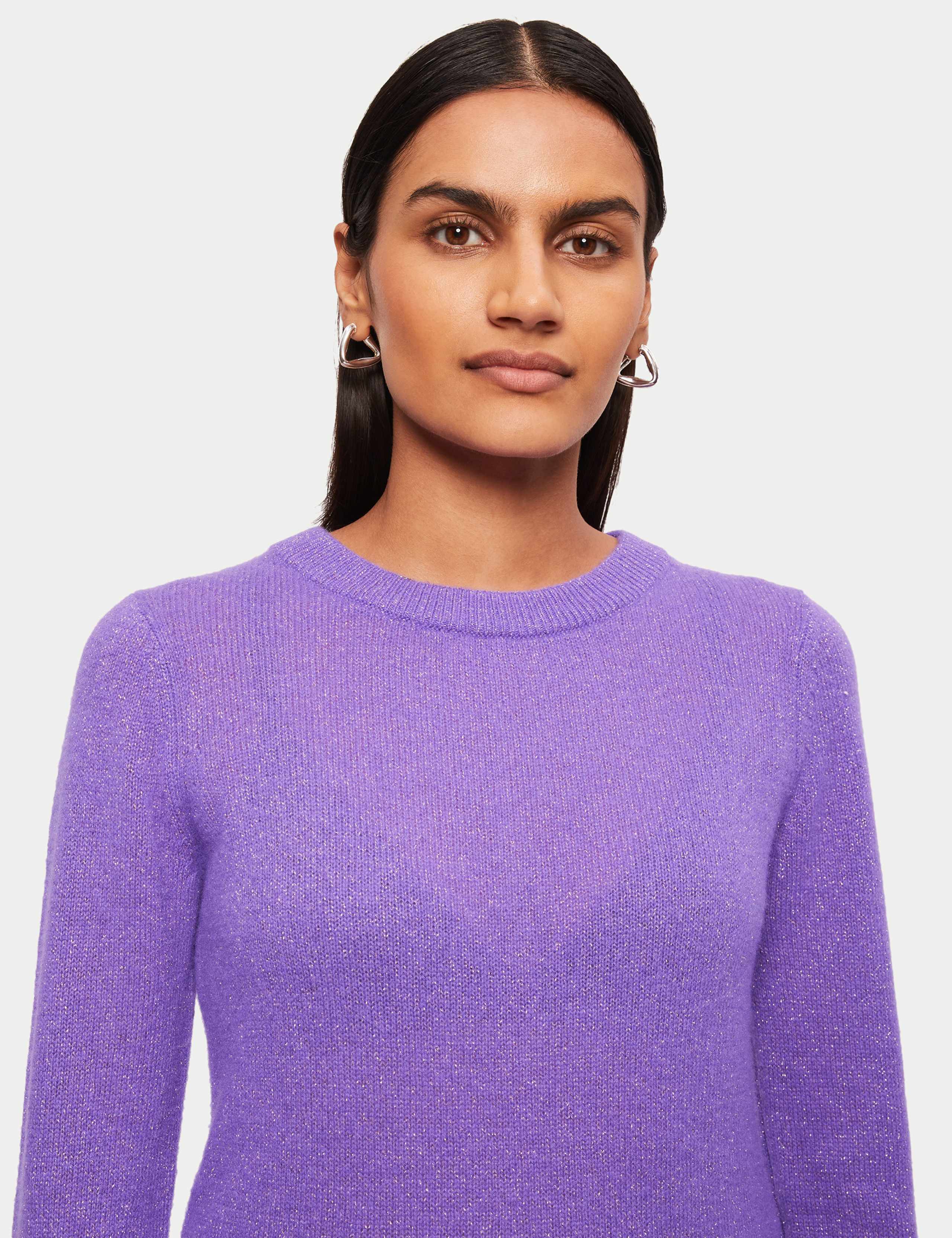 Cashmere Rich Sparkly Crew Neck Jumper 5 of 6