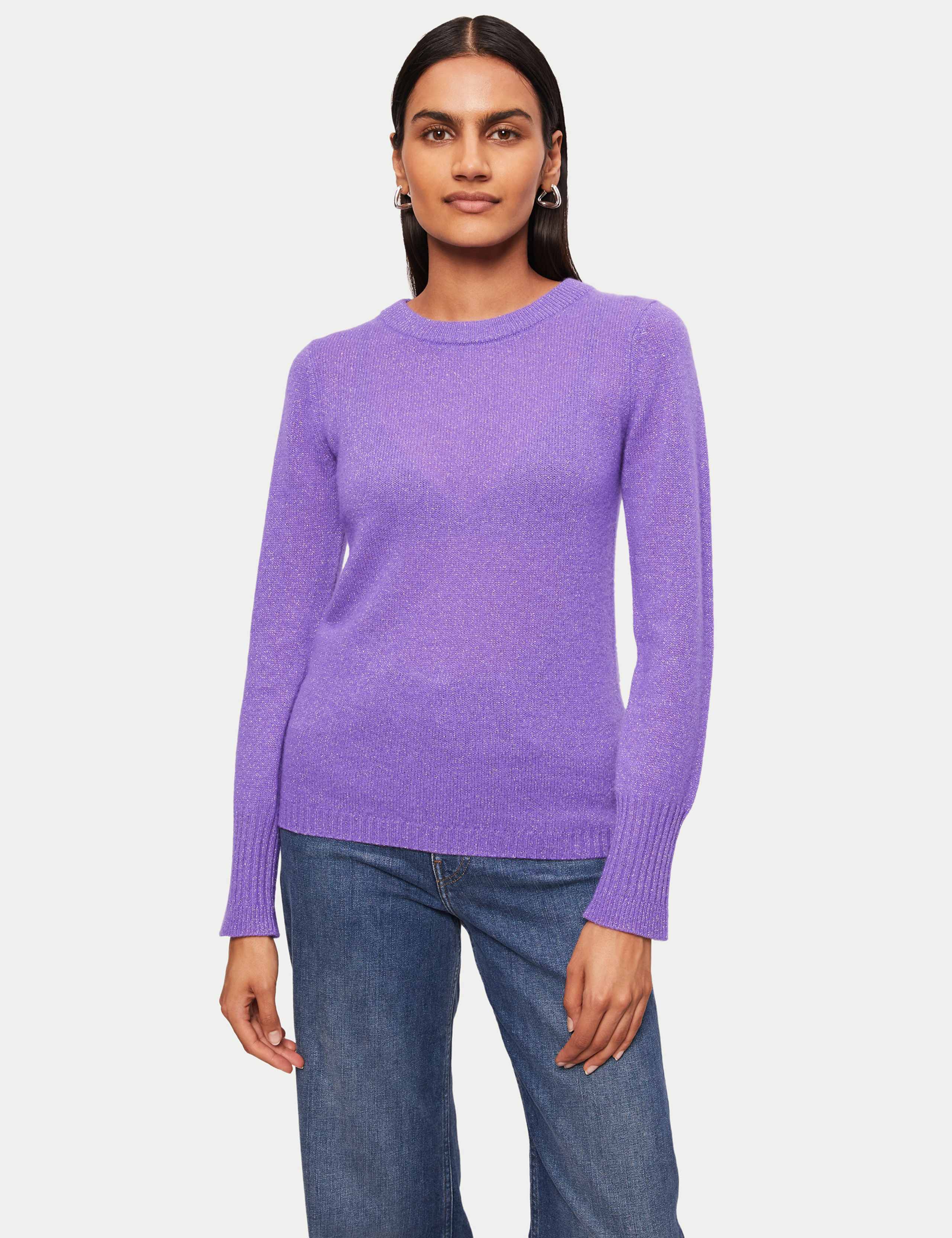 Cashmere Rich Sparkly Crew Neck Jumper 6 of 6