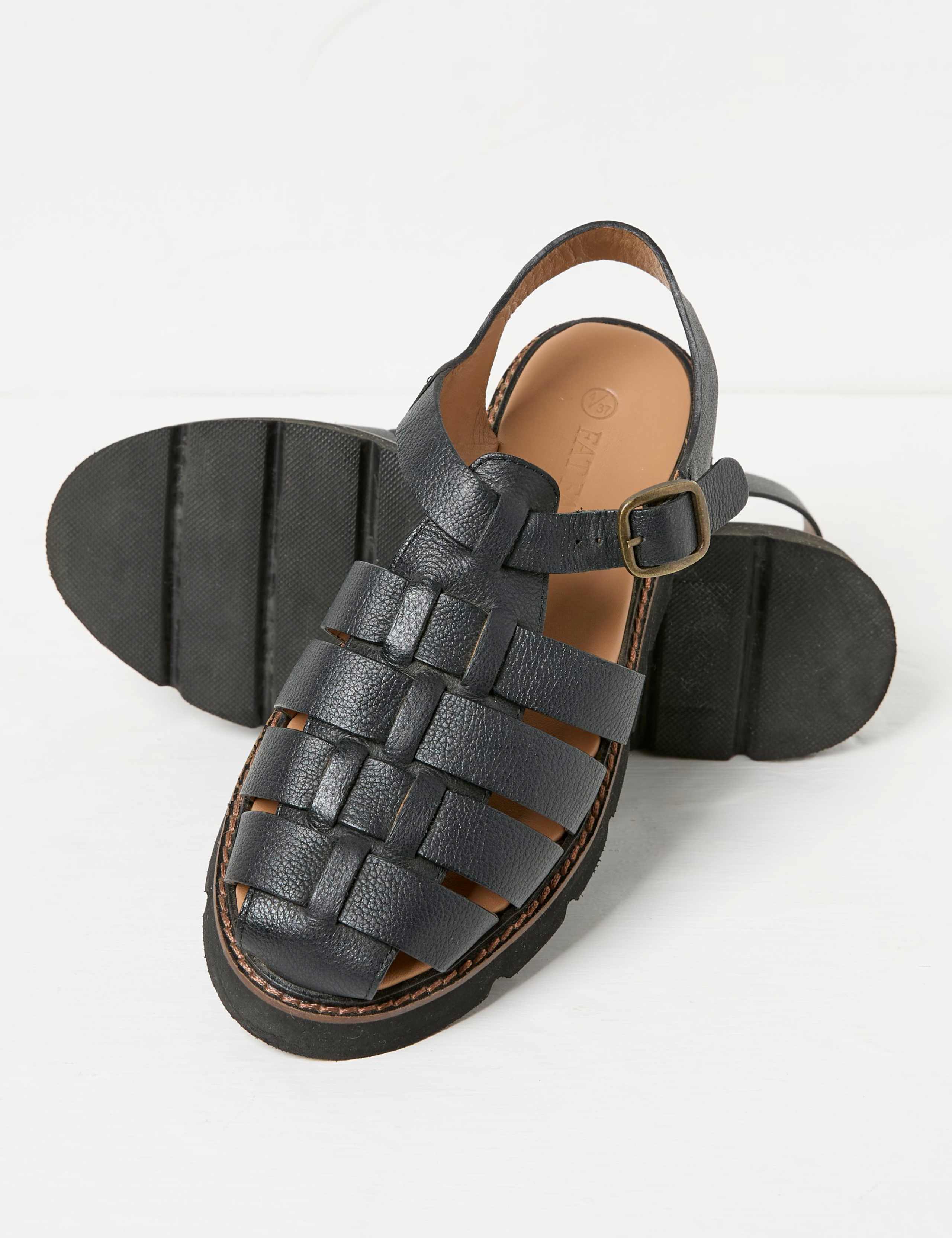 Leather Strappy Platform Saldals 2 of 3