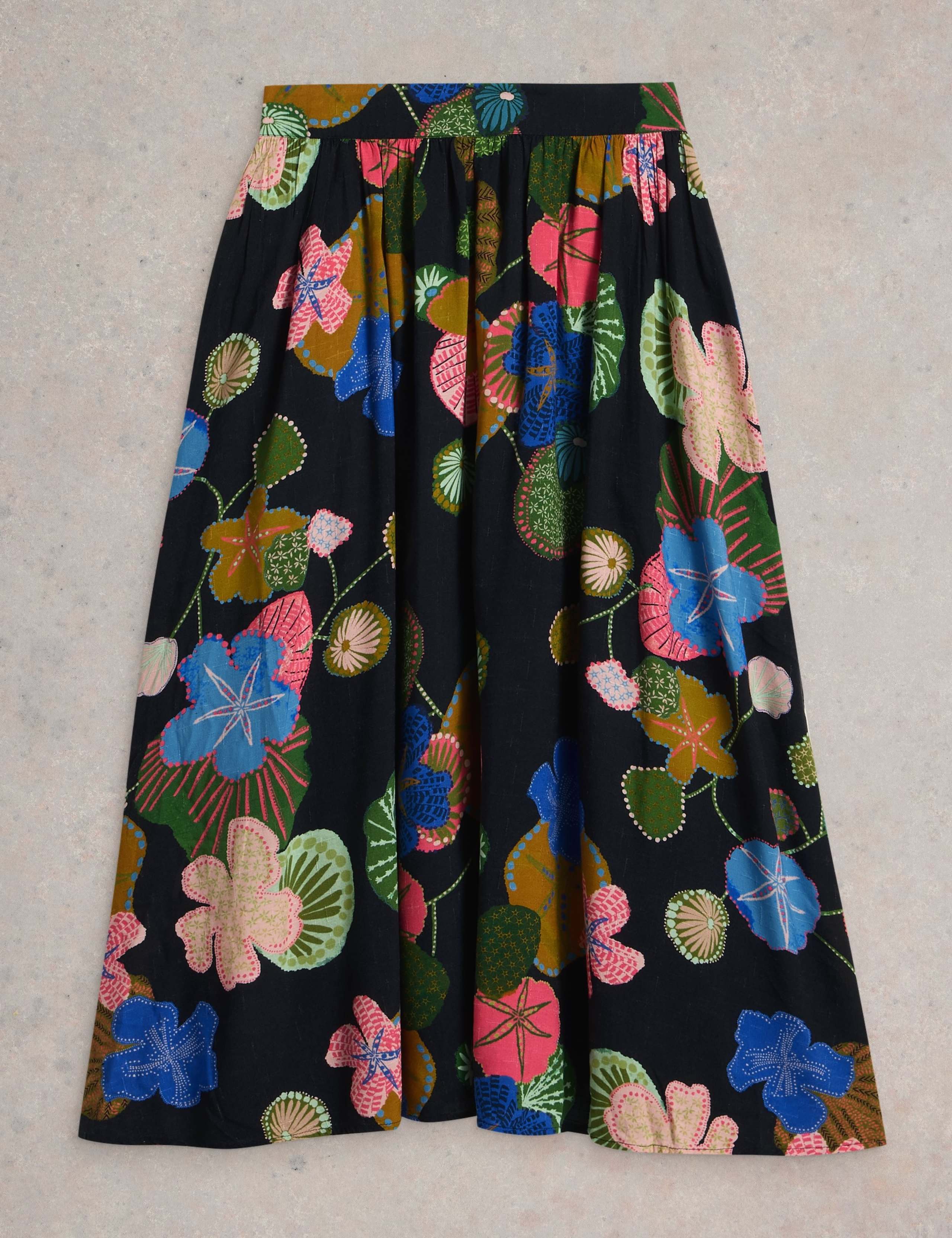 Jersey Printed Midi Skirt 2 of 6