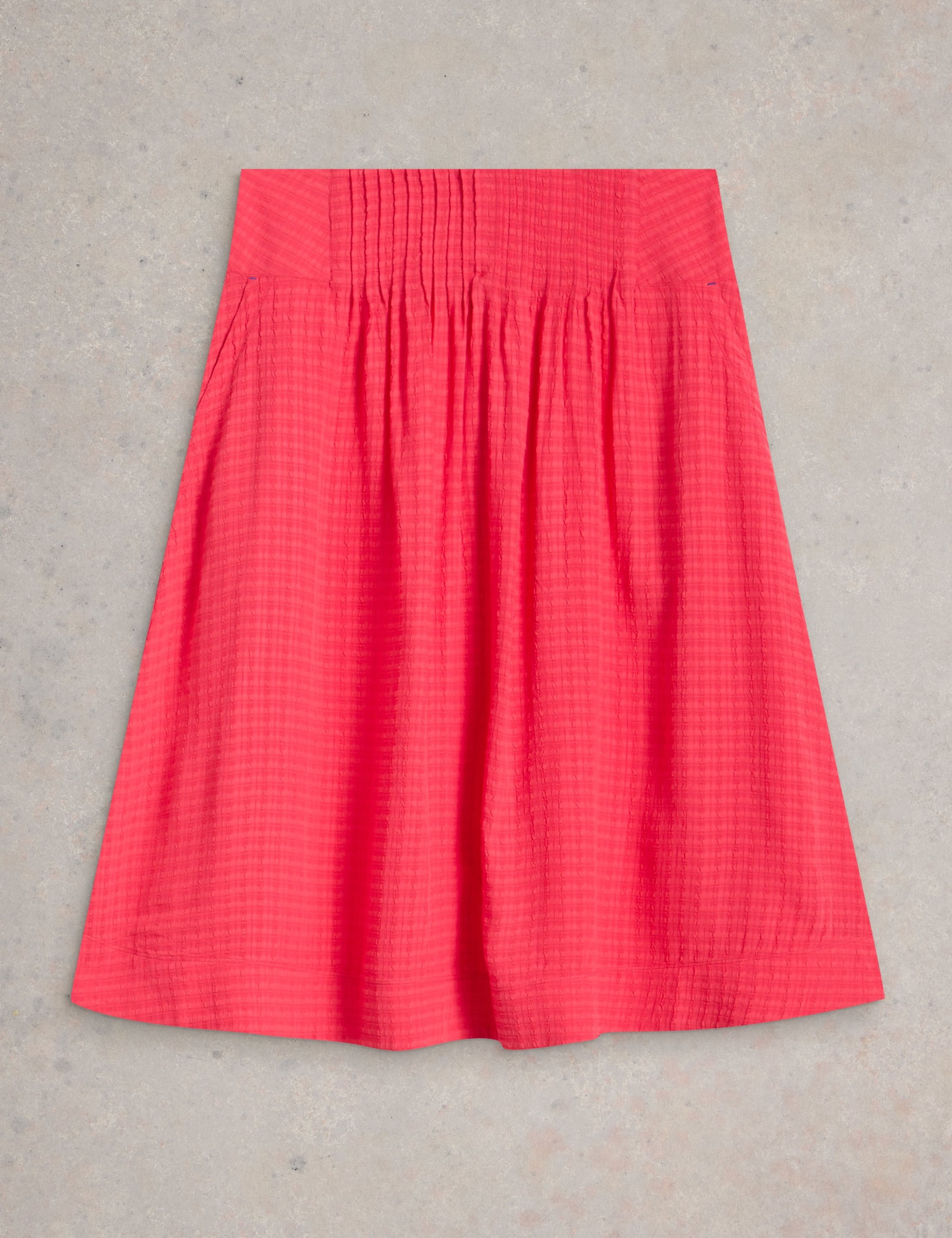 Textured Pleated Midi Skirt 2 of 6