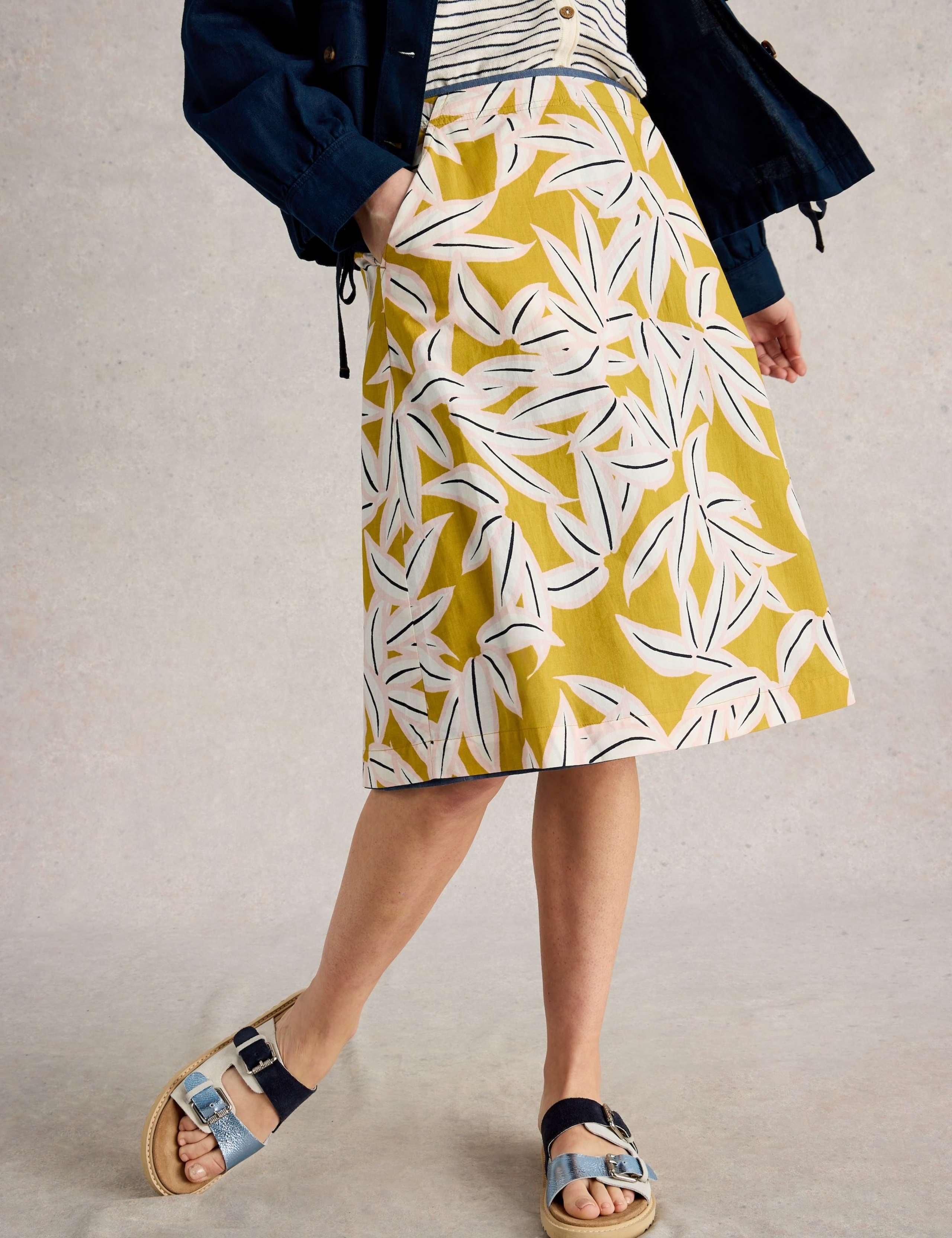 Pure Cotton Printed Reversible ALine Skirt 3 of 7