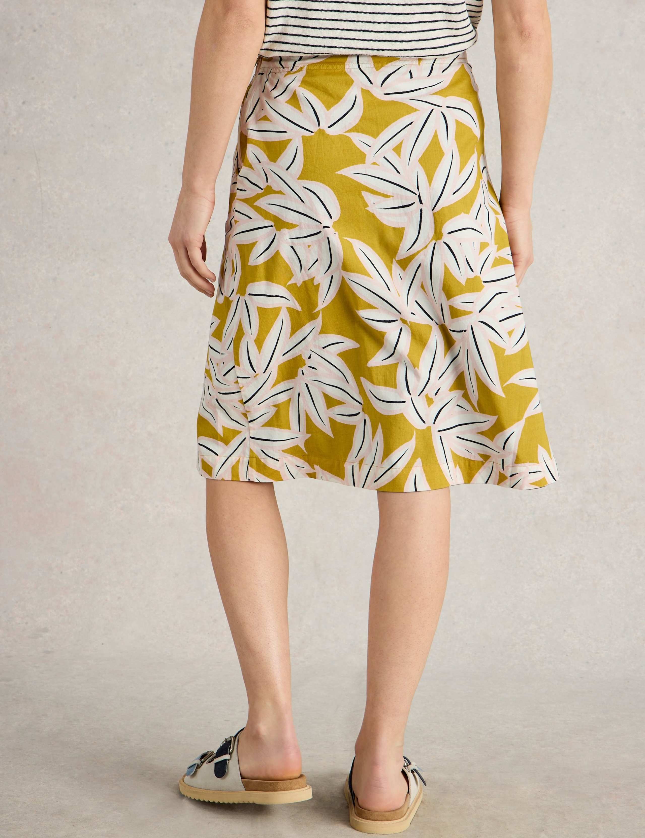 Pure Cotton Printed Reversible ALine Skirt 4 of 7