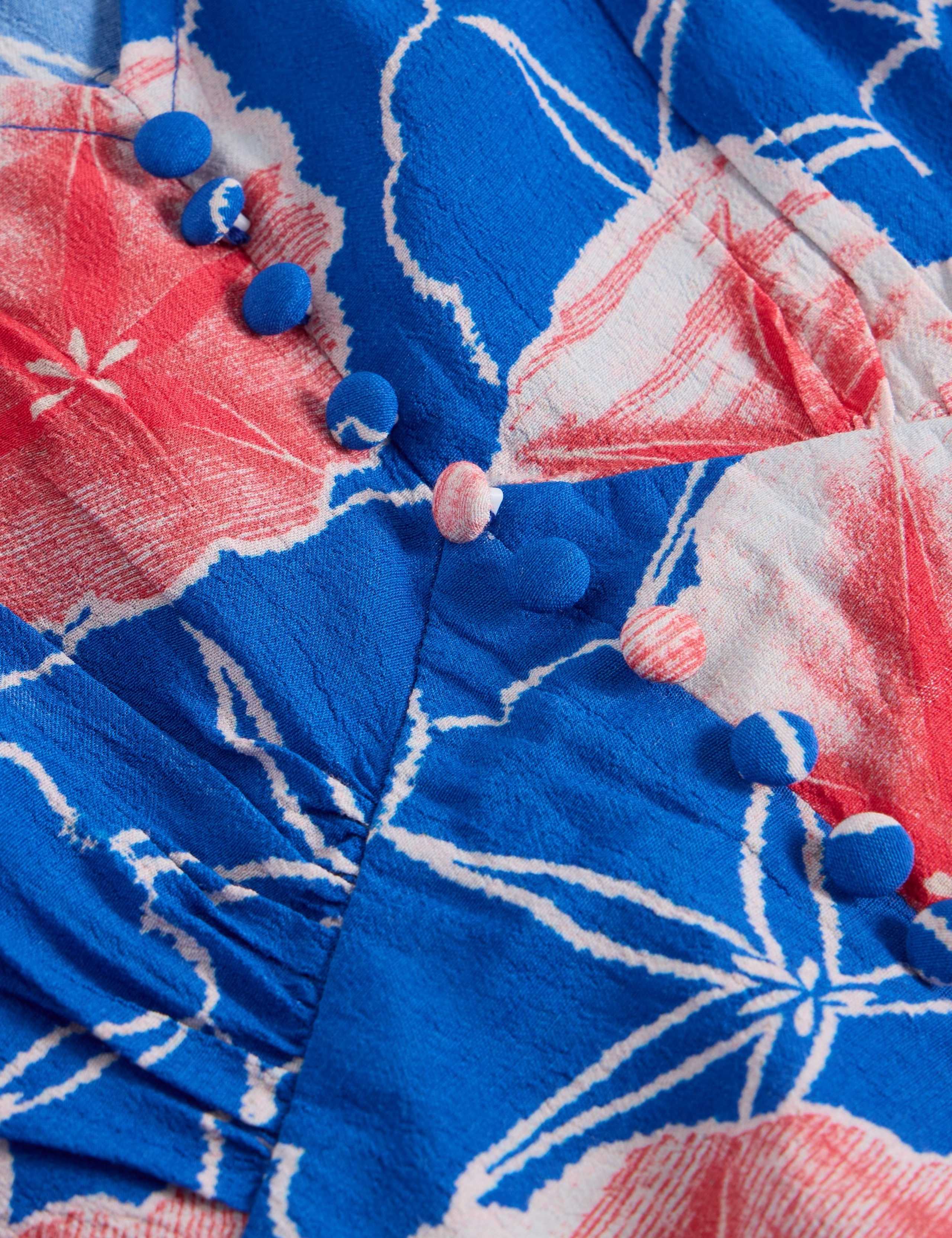 Printed V-Neck Midi Tea Dress 6 of 6