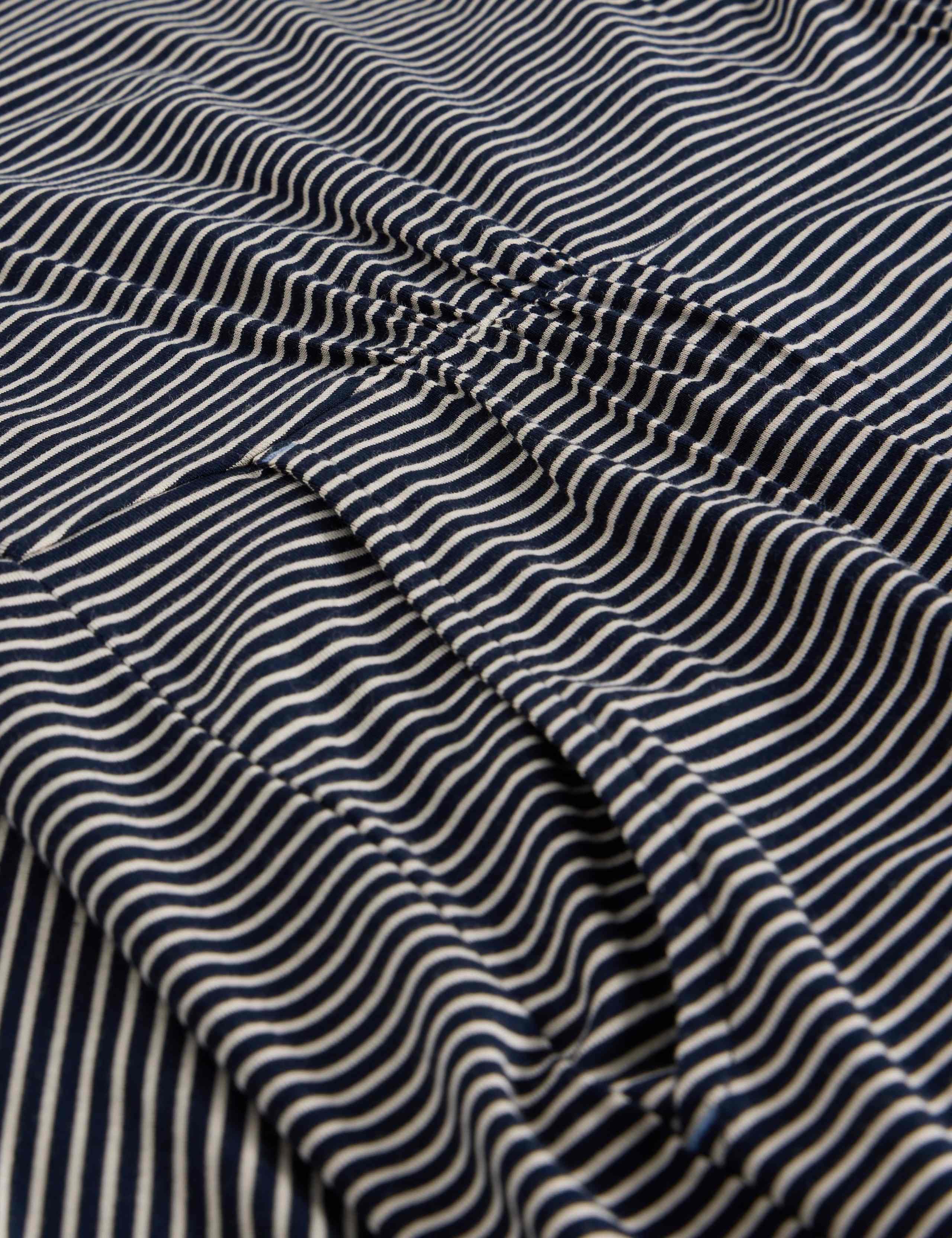 Jersey Striped V-Neck Tea Dress 6 of 6