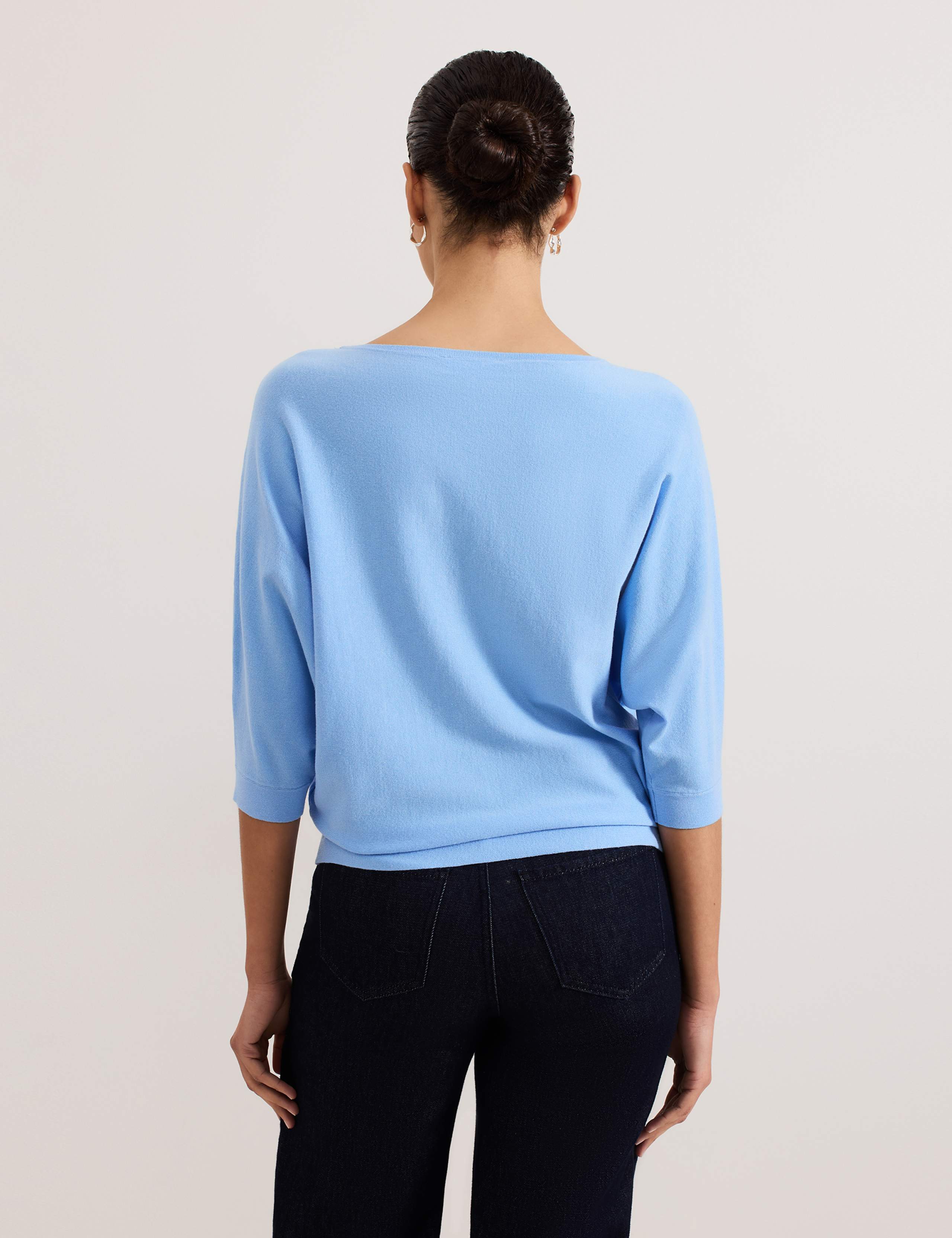 Slash Neck Batwing Sleeve Jumper 4 of 8