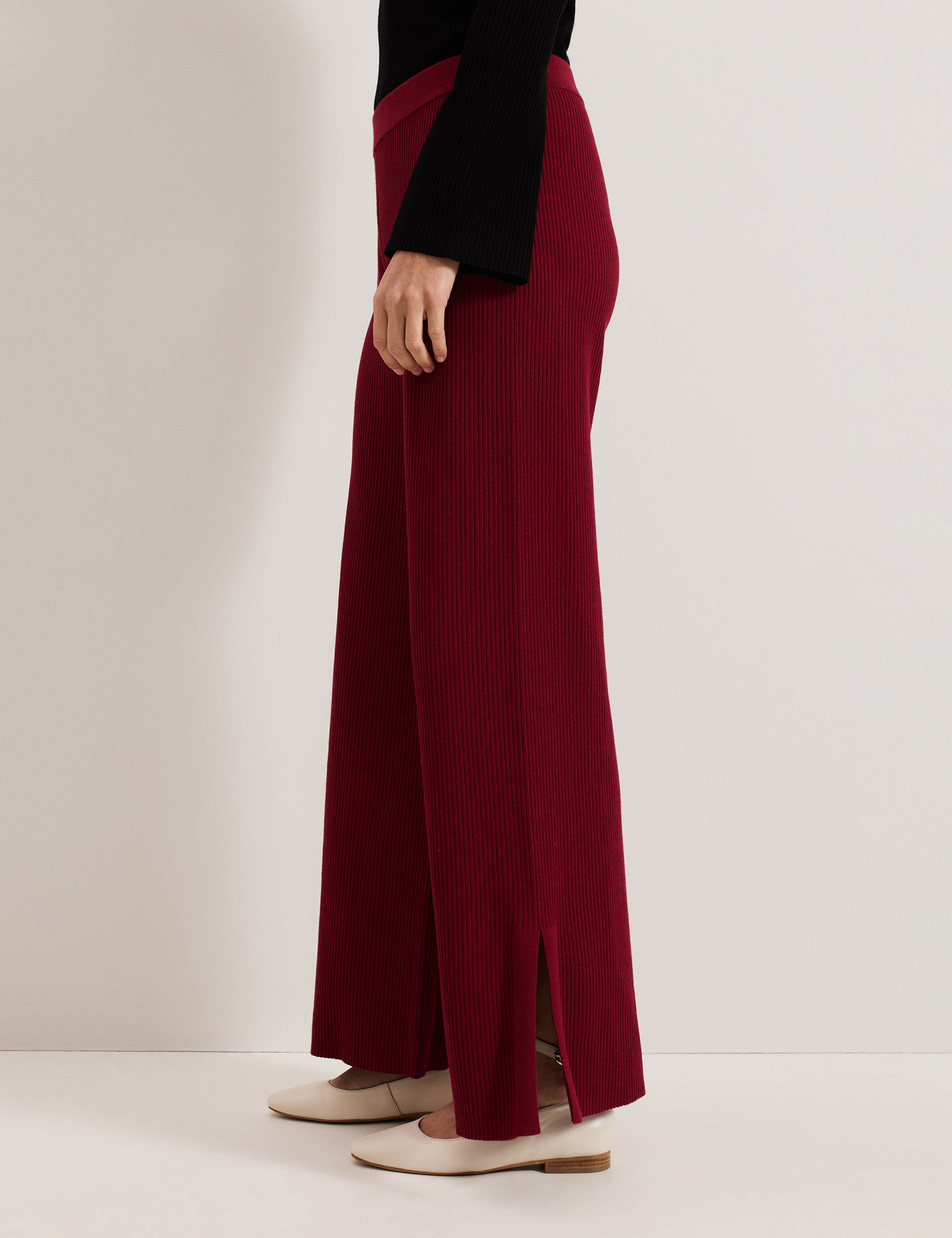 Ribbed Wide Leg Trousers 5 of 7