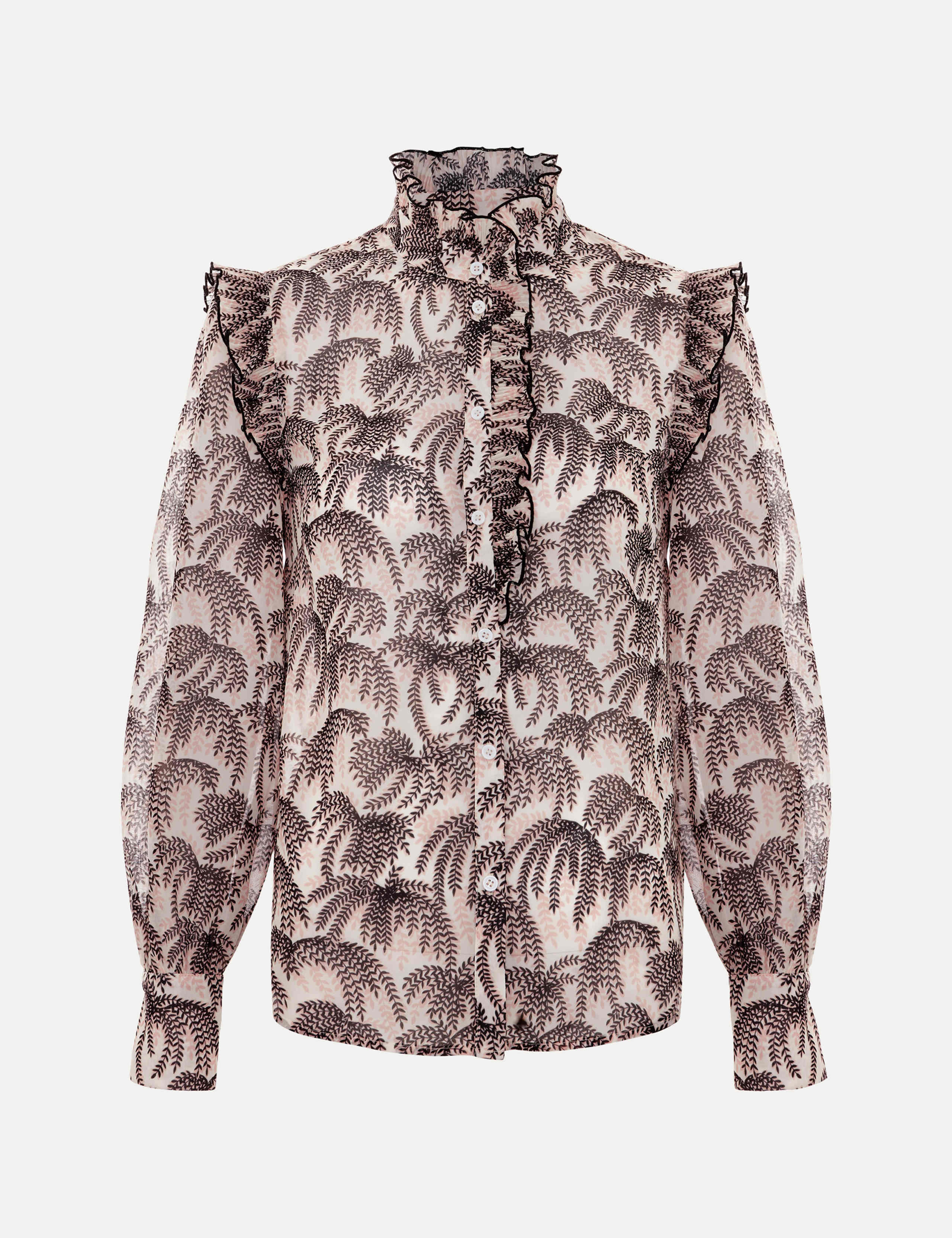 Printed High Neck Blouse 2 of 7